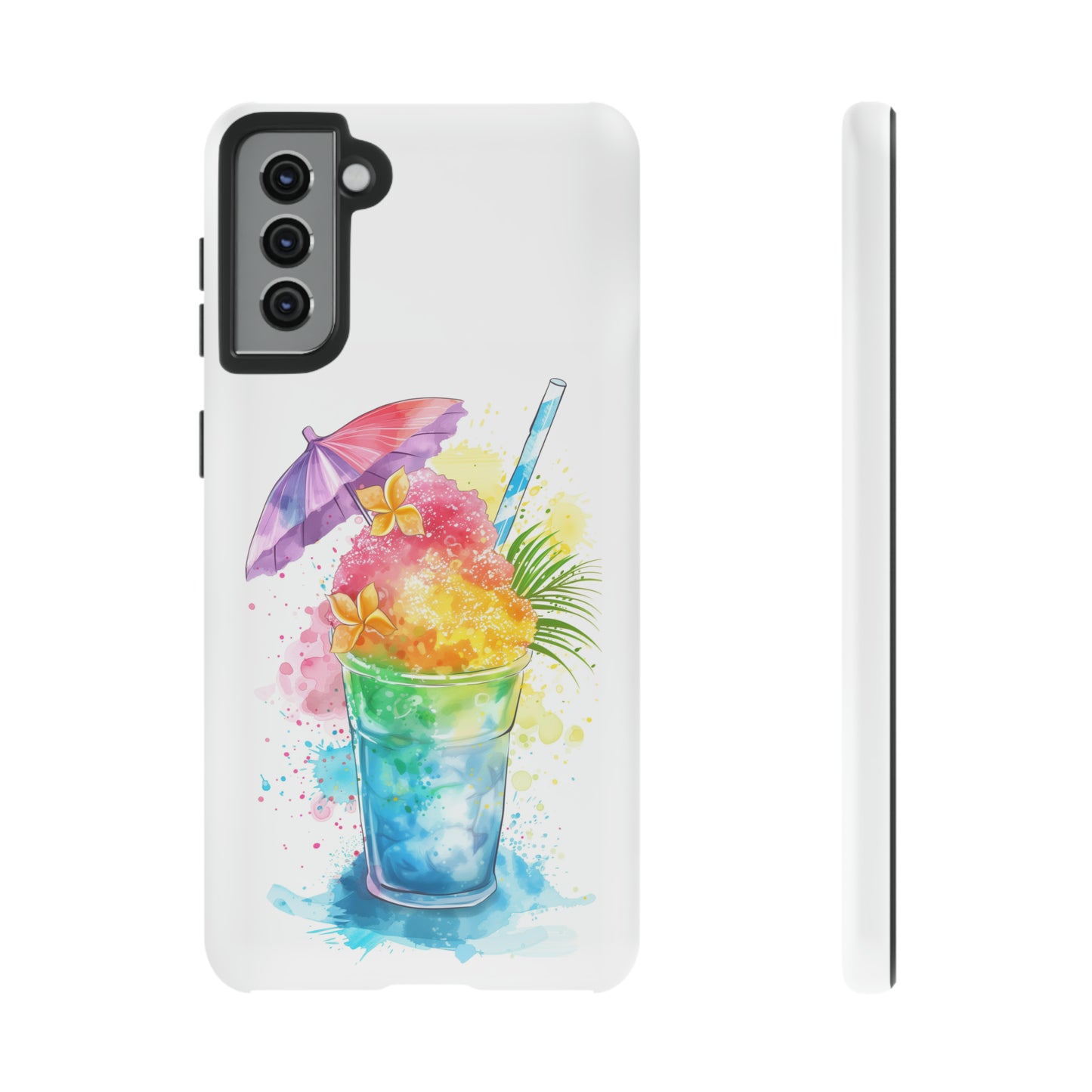 Shave Ice Plumeria Hawaiian Tropical Phone Case, 808, Island Tropics, Wireless Compatible, Protective Cell Phone Case iPhone, Samsung, Pixel