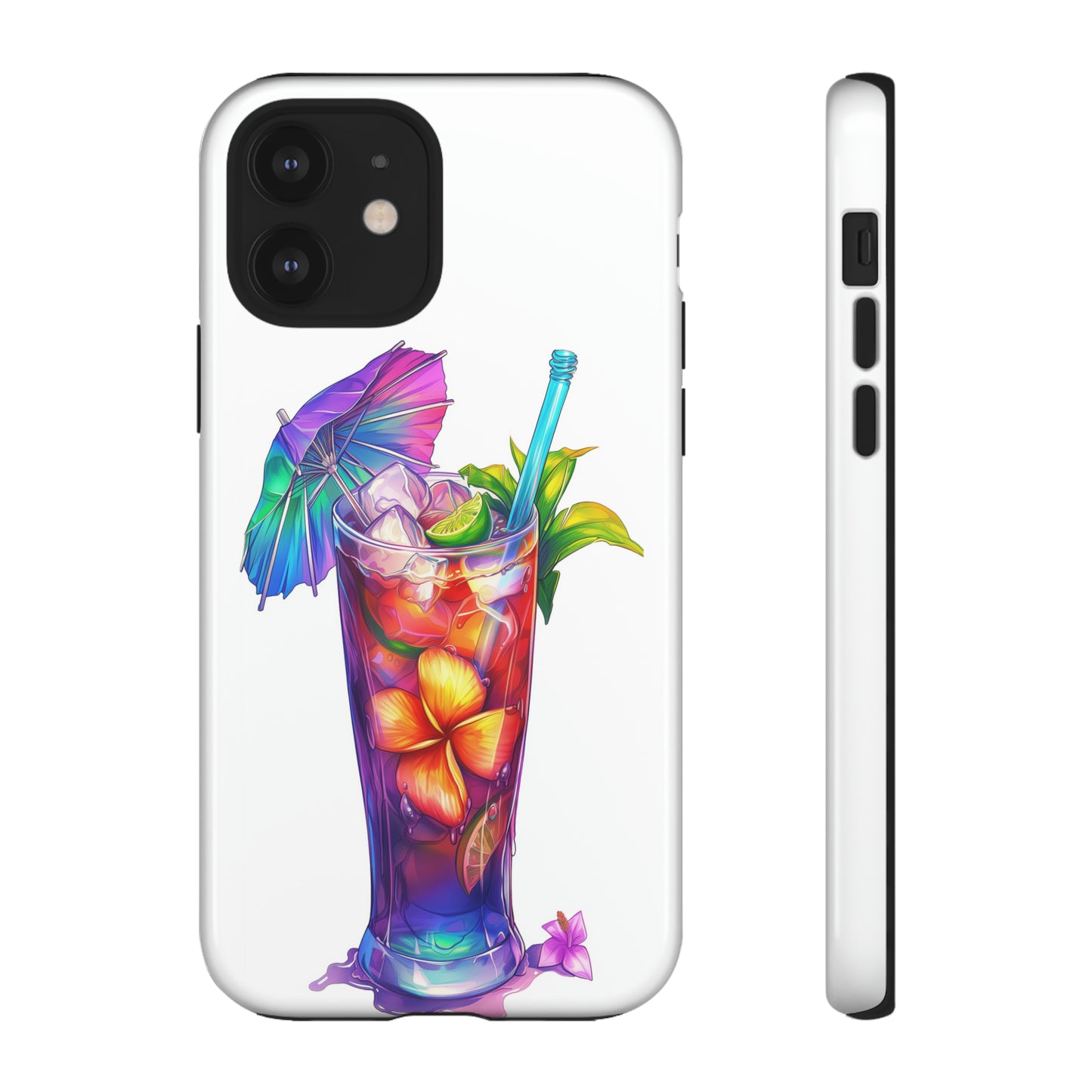 Mai Tai Cocktail Hawaiian Tropical Phone Case, 808, Island Tropics, Wireless Compatible, Protective Cell Phone Case iPhone, Samsung, Pixel