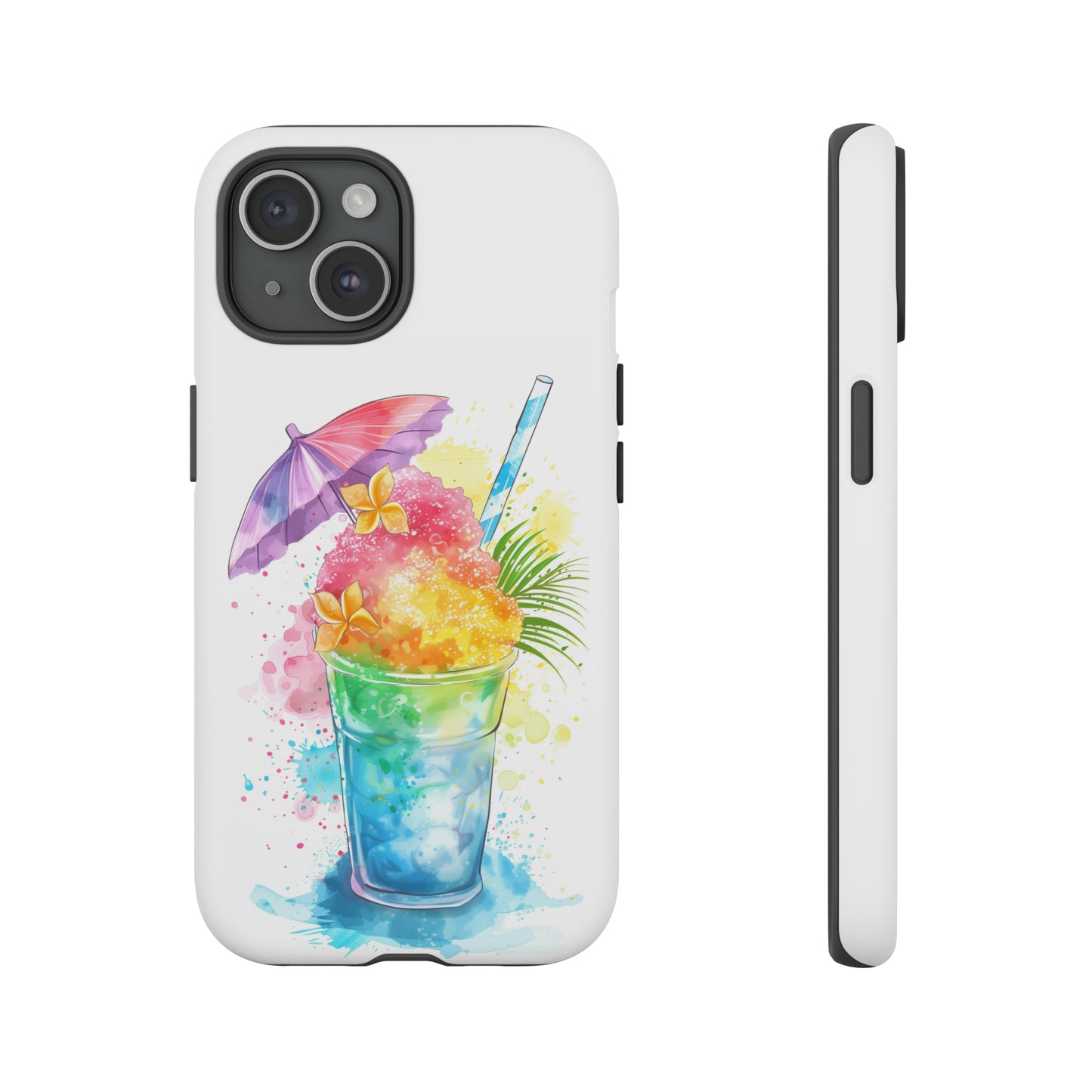 Shave Ice Plumeria Hawaiian Tropical Phone Case, 808, Island Tropics, Wireless Compatible, Protective Cell Phone Case iPhone, Samsung, Pixel