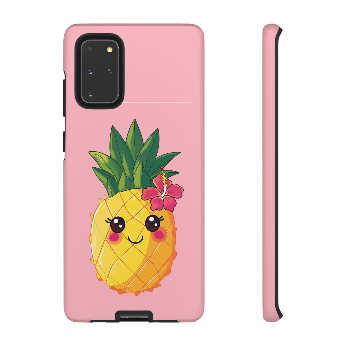 Cute Pineapple Hawaiian Phone Case, Tropical, Hibiscus, Wireless Compatible, Protective Cell Phone Case for iPhone, Samsung, Pixel phones