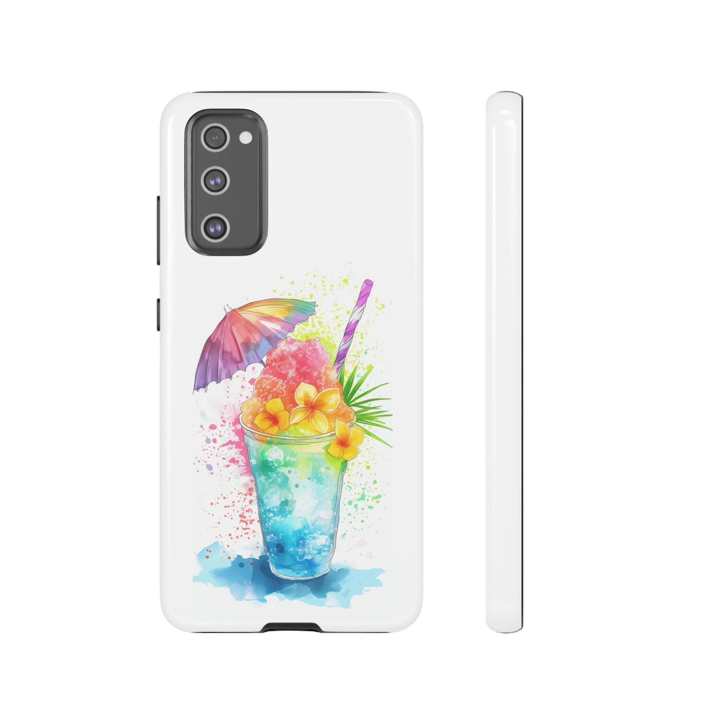 Shave Ice Plumerias Hawaiian Tropical Phone Case, 808, Island Tropics, Wireless Compatible, Protective Cell Case iPhone, Samsung, Pixel
