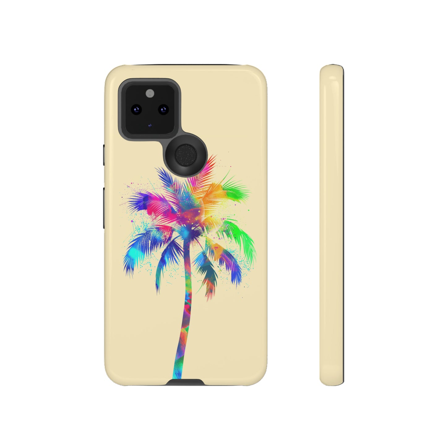 Colorful Palm Tree Hawaiian Tropical Phone Case, Island Tropics, Wireless Compatible, Protective Cell Phone Case for iPhone, Samsung, Pixel