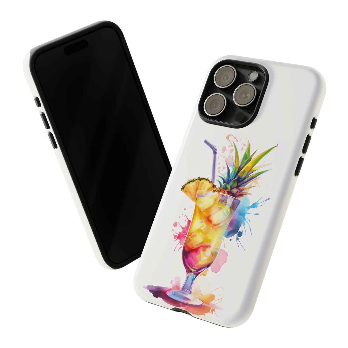 Pina Colada Cocktail Hawaiian Tropical Phone Case, Island Tropics, Wireless Compatible, Protective Cell Phone Case iPhone, Samsung, Pixel