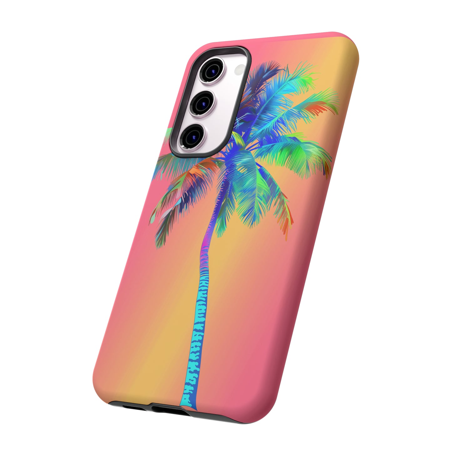 Palm Tree Pink Hawaiian Tropical Phone Case, 808, Island Tropics, Wireless Compatible, Protective Cell Phone Case for iPhone, Samsung, Pixel