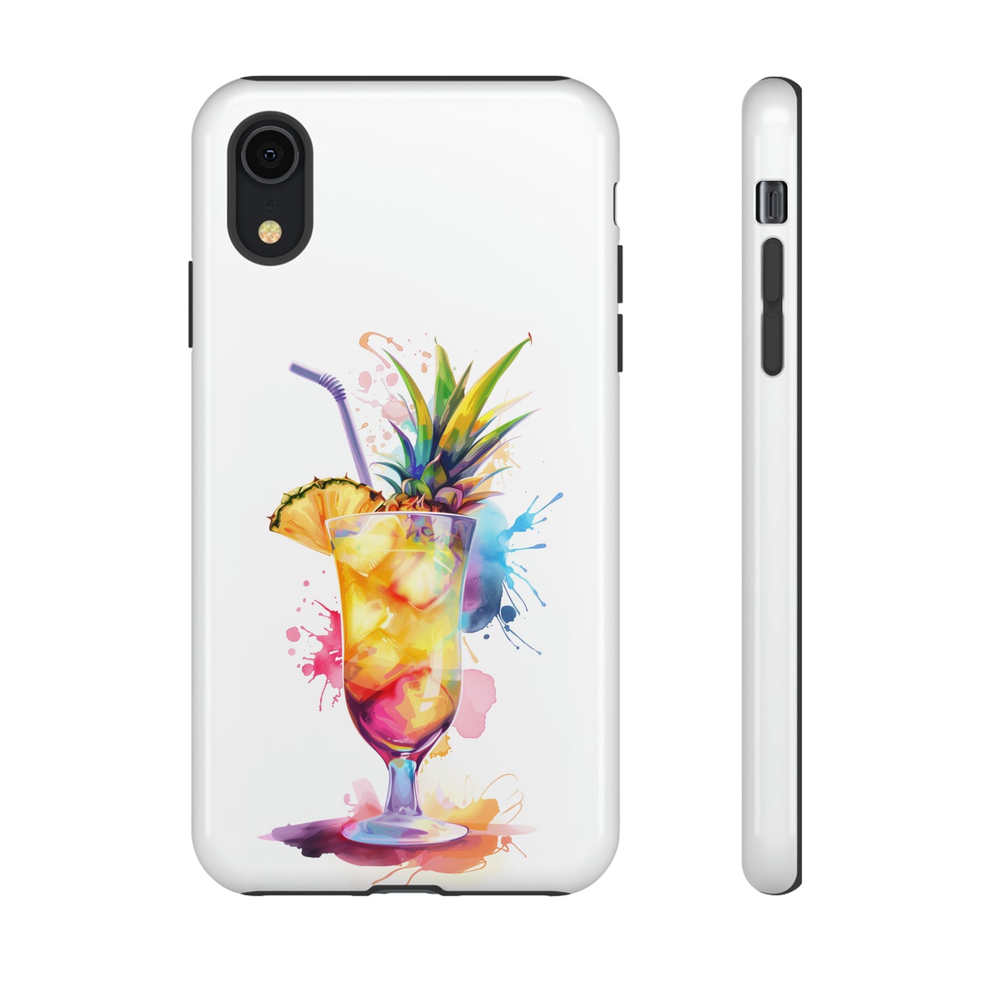 Pina Colada Cocktail Hawaiian Tropical Phone Case, Island Tropics, Wireless Compatible, Protective Cell Phone Case iPhone, Samsung, Pixel