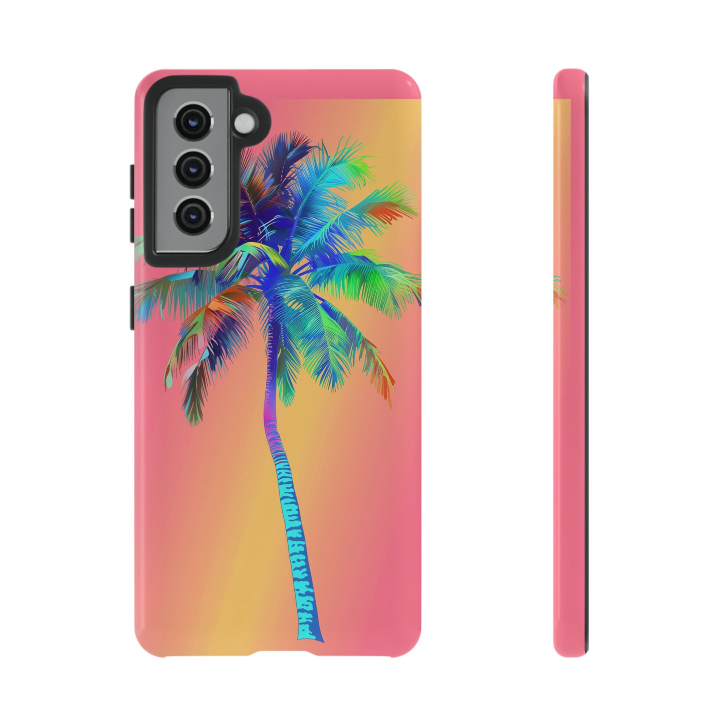 Palm Tree Pink Hawaiian Tropical Phone Case, 808, Island Tropics, Wireless Compatible, Protective Cell Phone Case for iPhone, Samsung, Pixel