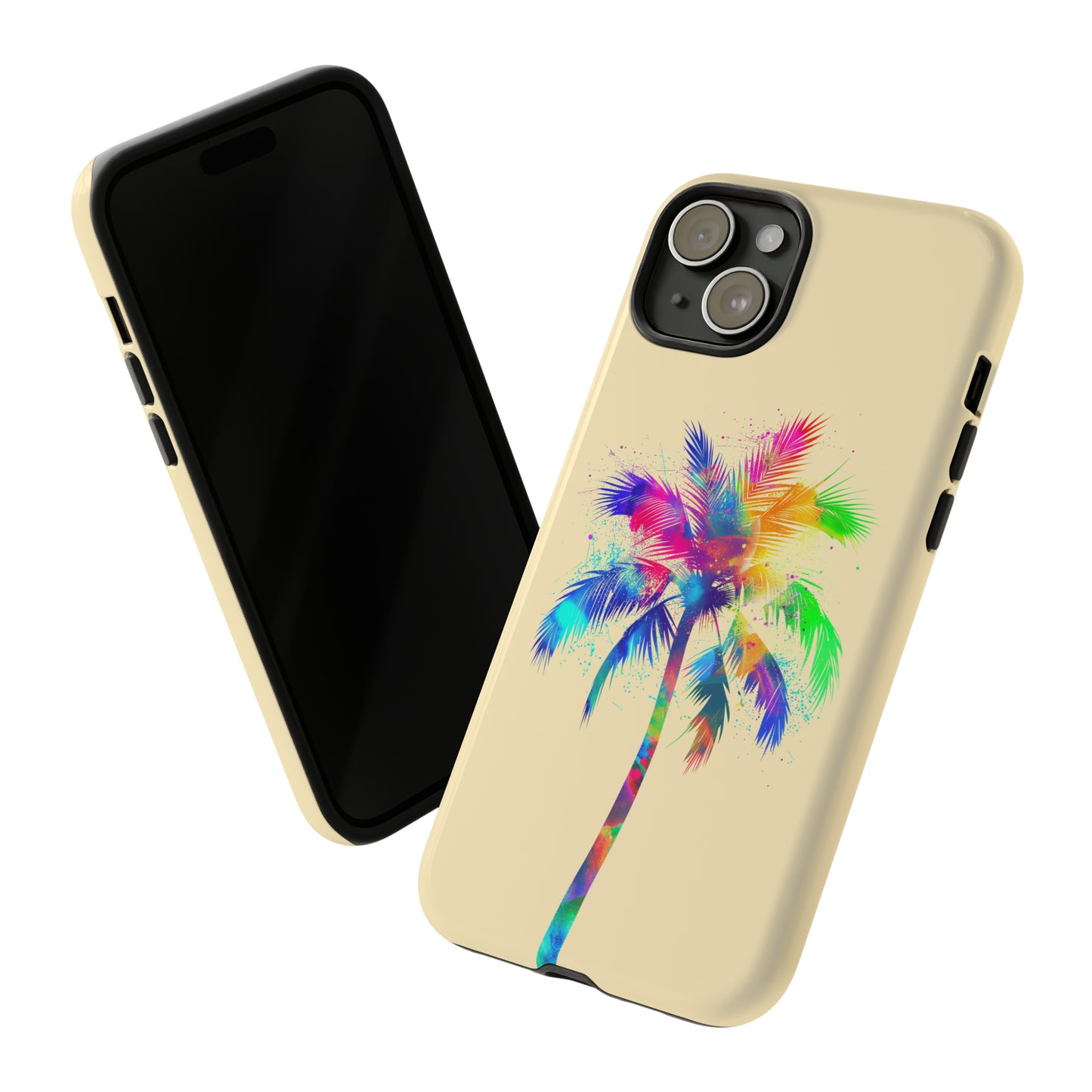 Colorful Palm Tree Hawaiian Tropical Phone Case, Island Tropics, Wireless Compatible, Protective Cell Phone Case for iPhone, Samsung, Pixel