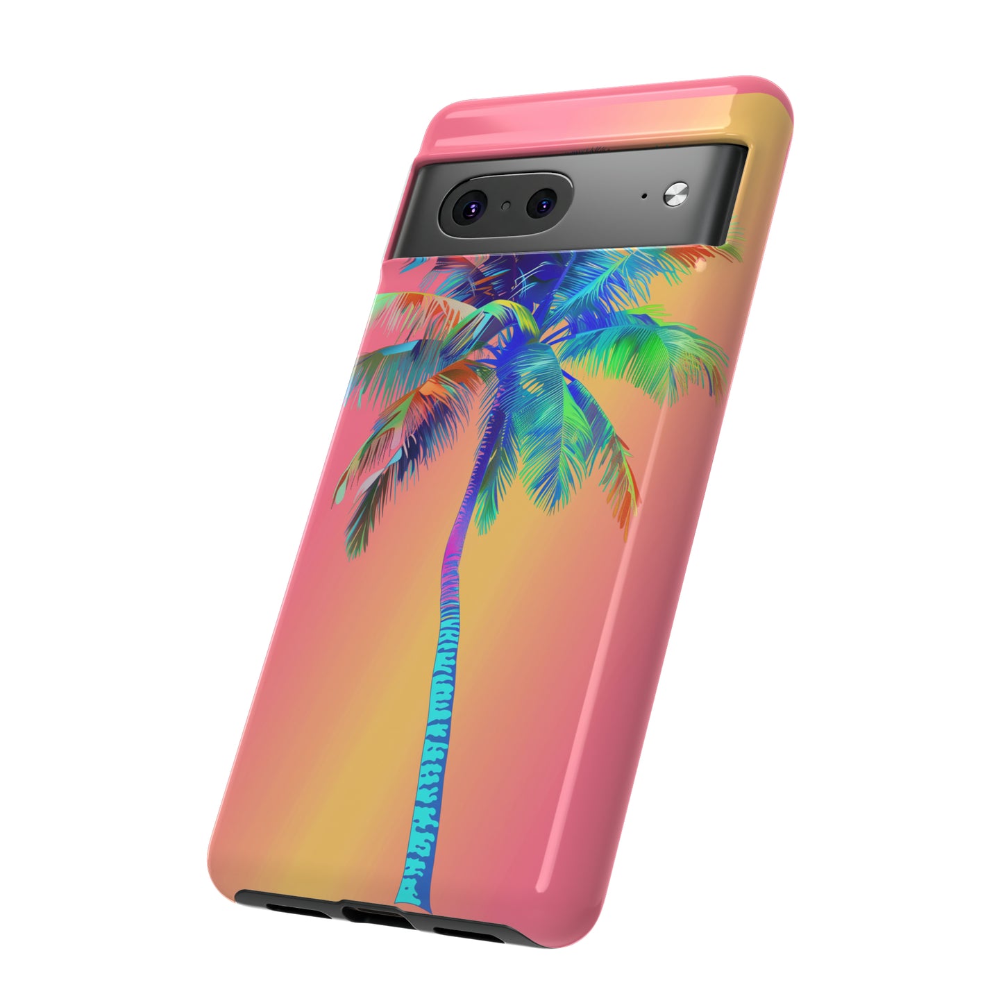 Palm Tree Pink Hawaiian Tropical Phone Case, 808, Island Tropics, Wireless Compatible, Protective Cell Phone Case for iPhone, Samsung, Pixel