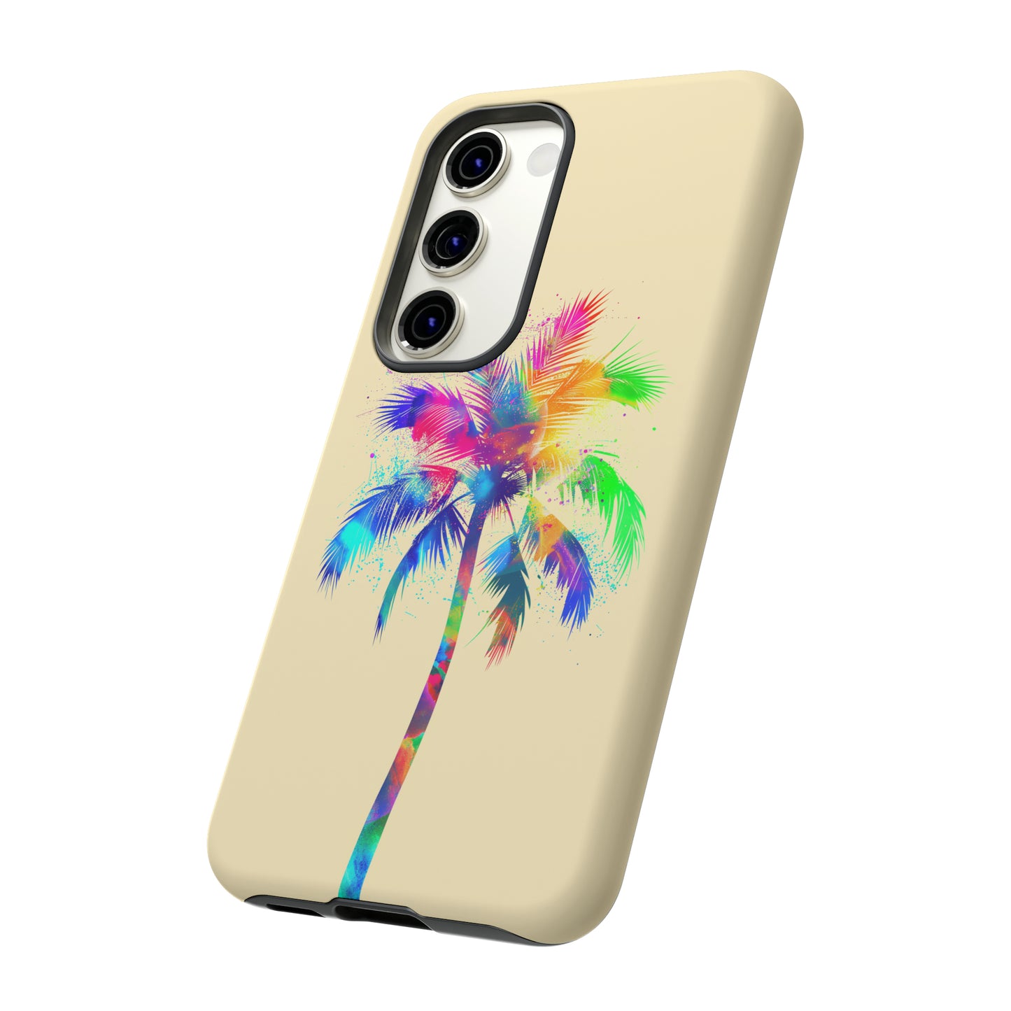 Colorful Palm Tree Hawaiian Tropical Phone Case, Island Tropics, Wireless Compatible, Protective Cell Phone Case for iPhone, Samsung, Pixel