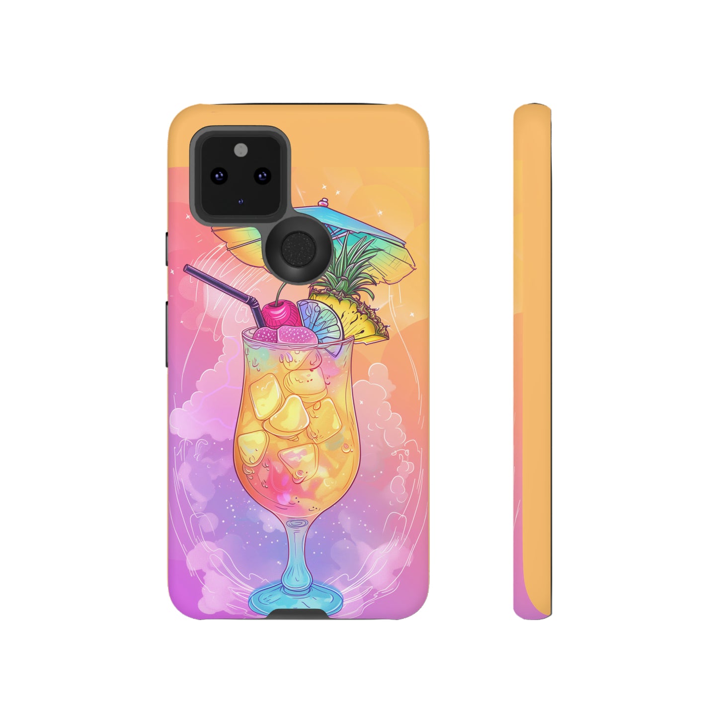Pina Colada Cocktail Hawaiian Tropical Phone Case, Island Tropics, Wireless Compatible, Protective Cell Phone Case iPhone, Samsung, Pixel