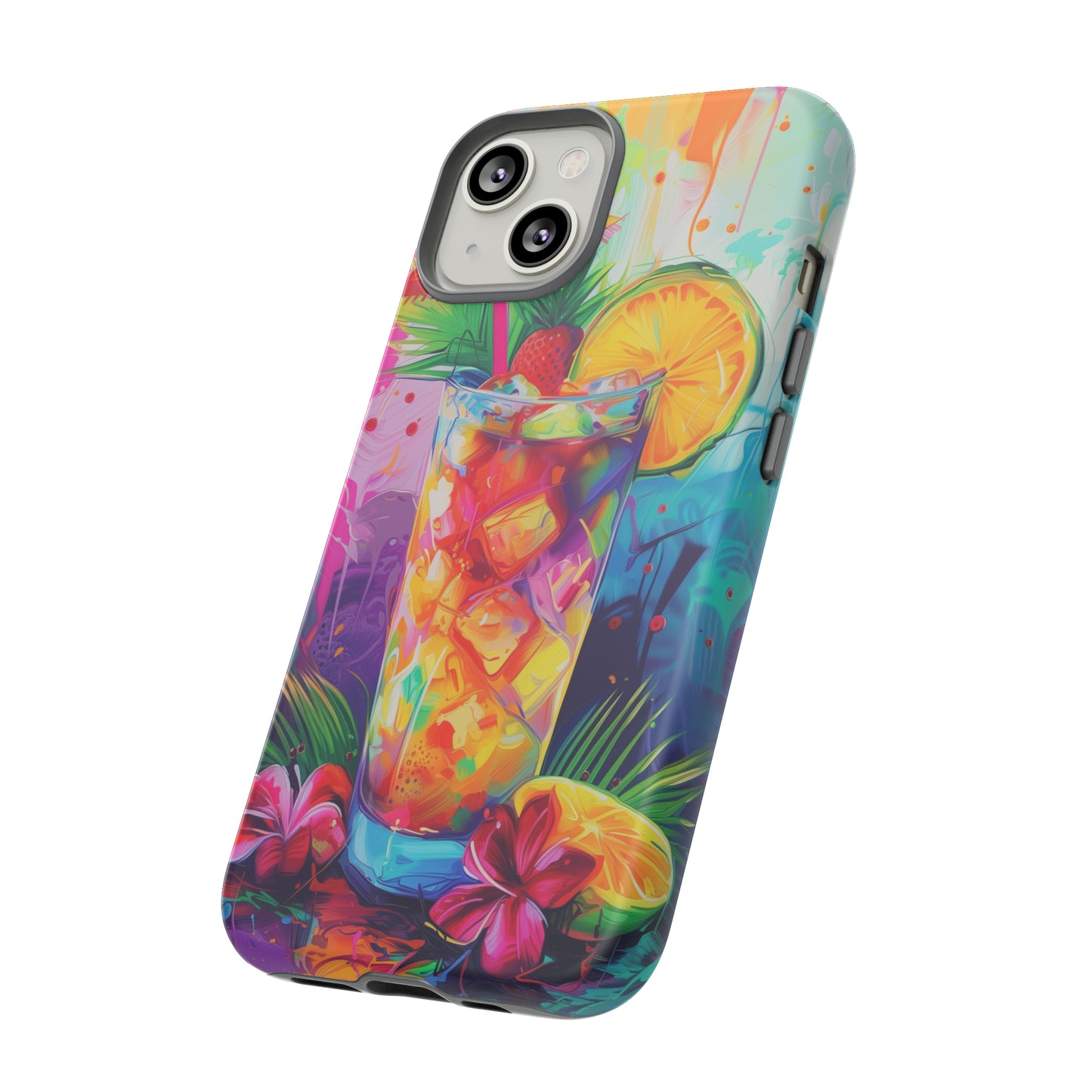 Mai Tai Cocktail Hawaiian Tropical Phone Case, 808, Island Tropics, Wireless Compatible, Protective Cell Phone Case iPhone, Samsung, Pixel