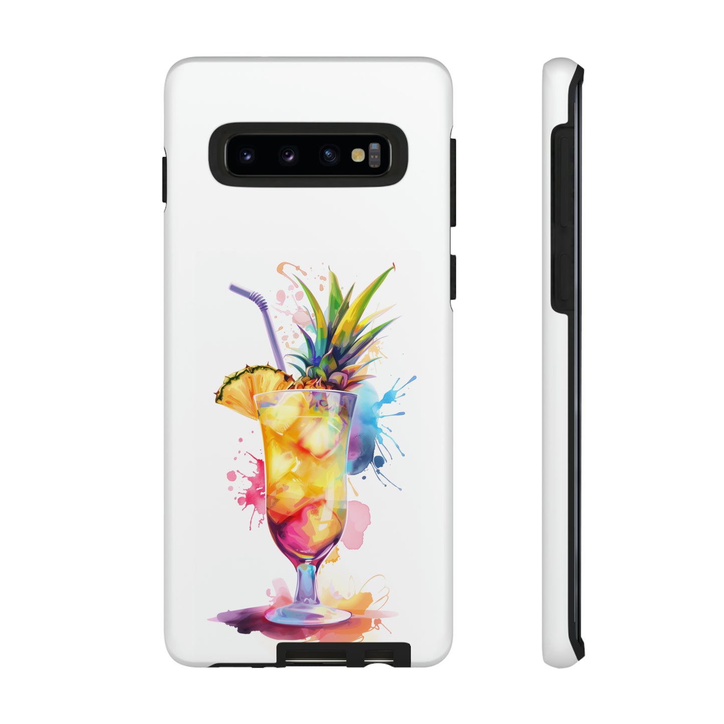 Pina Colada Cocktail Hawaiian Tropical Phone Case, Island Tropics, Wireless Compatible, Protective Cell Phone Case iPhone, Samsung, Pixel