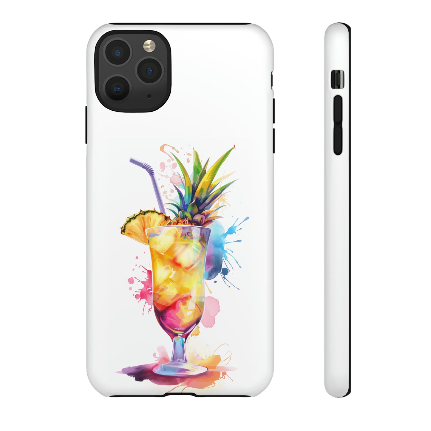 Pina Colada Cocktail Hawaiian Tropical Phone Case, Island Tropics, Wireless Compatible, Protective Cell Phone Case iPhone, Samsung, Pixel