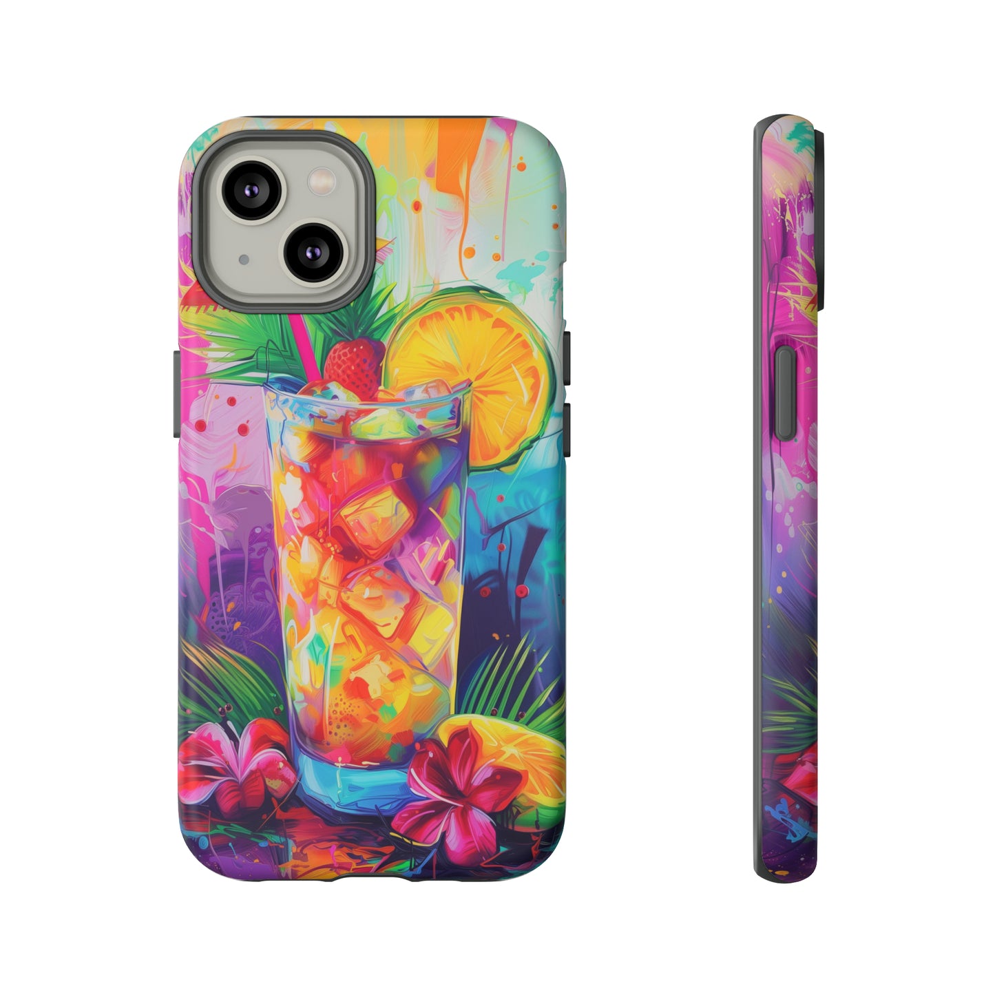 Mai Tai Cocktail Hawaiian Tropical Phone Case, 808, Island Tropics, Wireless Compatible, Protective Cell Phone Case iPhone, Samsung, Pixel