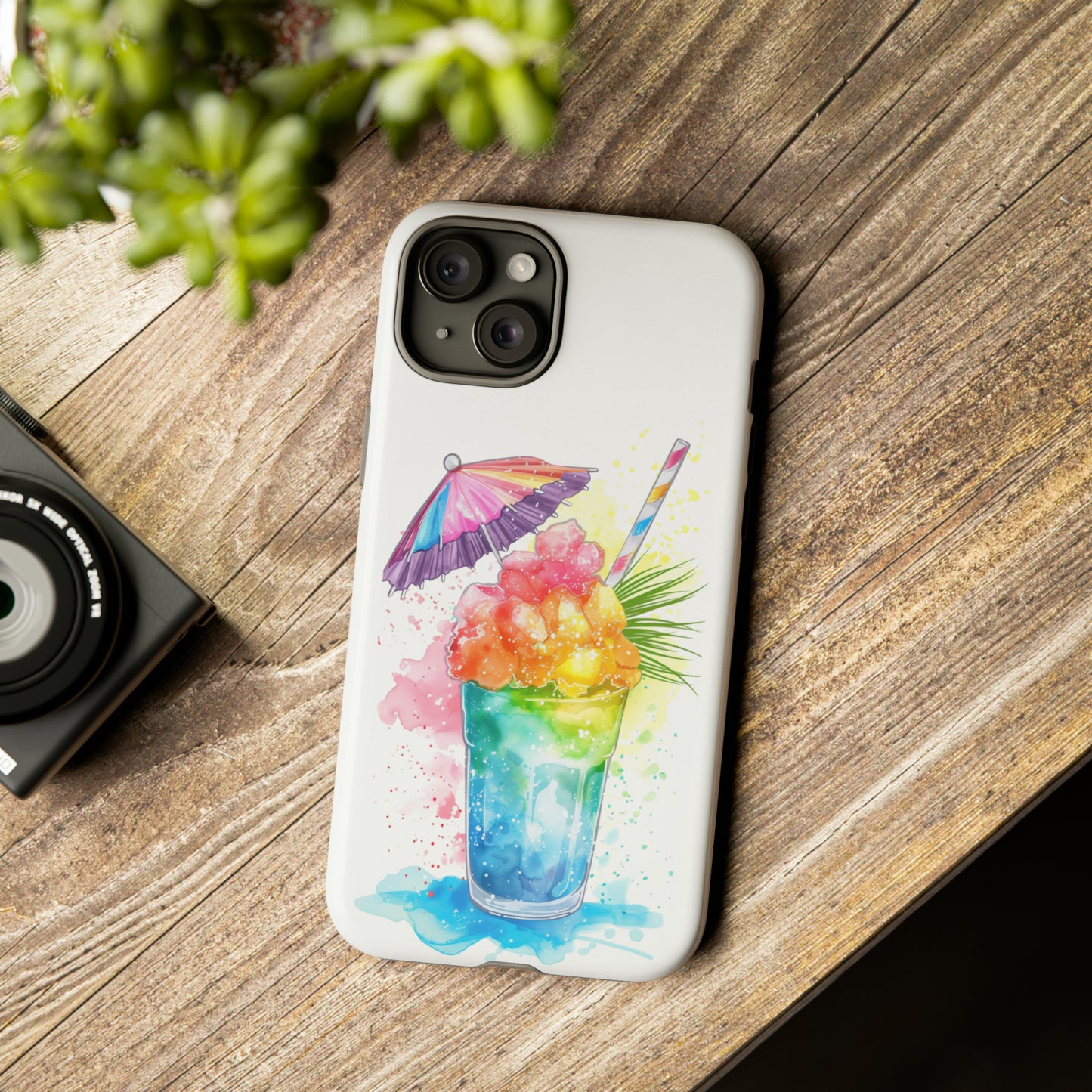 Shave Ice Colorful Hawaiian Tropical Phone Case, 808, Island Tropics, Wireless Compatible, Protective Cell Phone Case iPhone, Samsung, Pixel