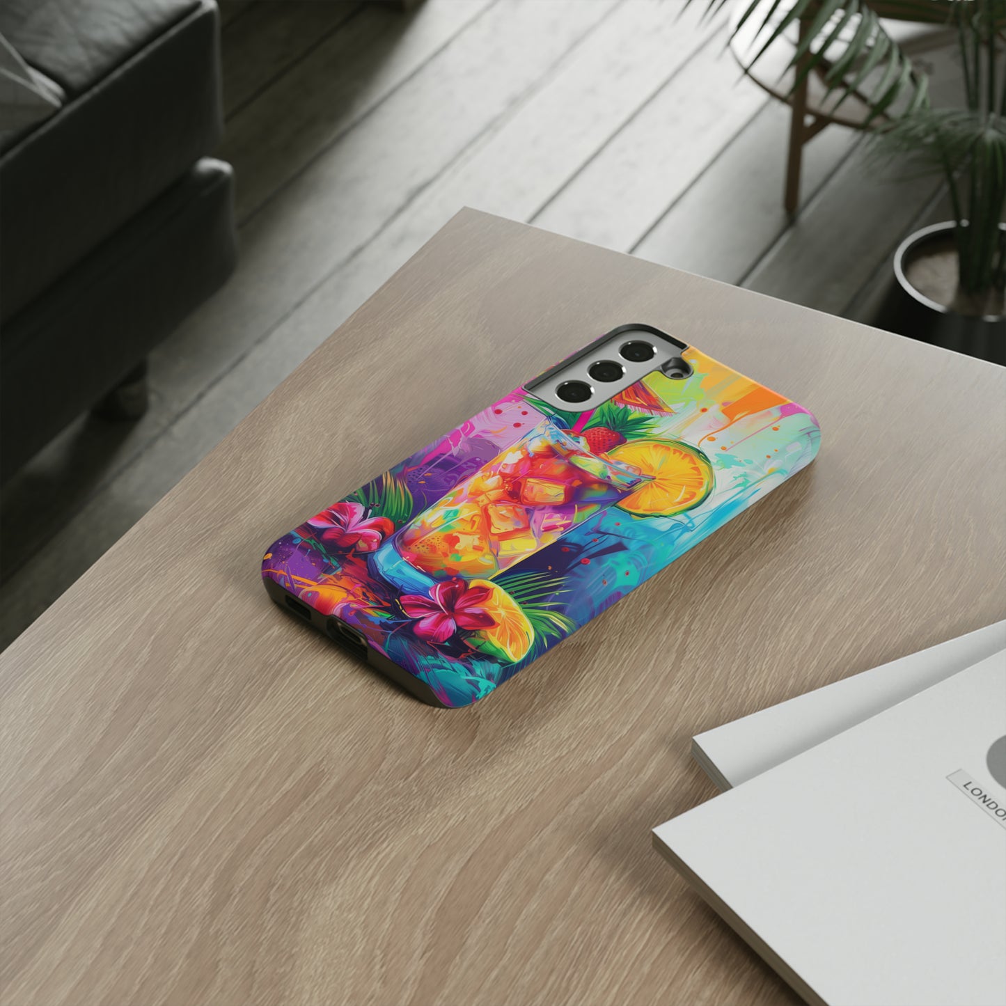Mai Tai Cocktail Hawaiian Tropical Phone Case, 808, Island Tropics, Wireless Compatible, Protective Cell Phone Case iPhone, Samsung, Pixel