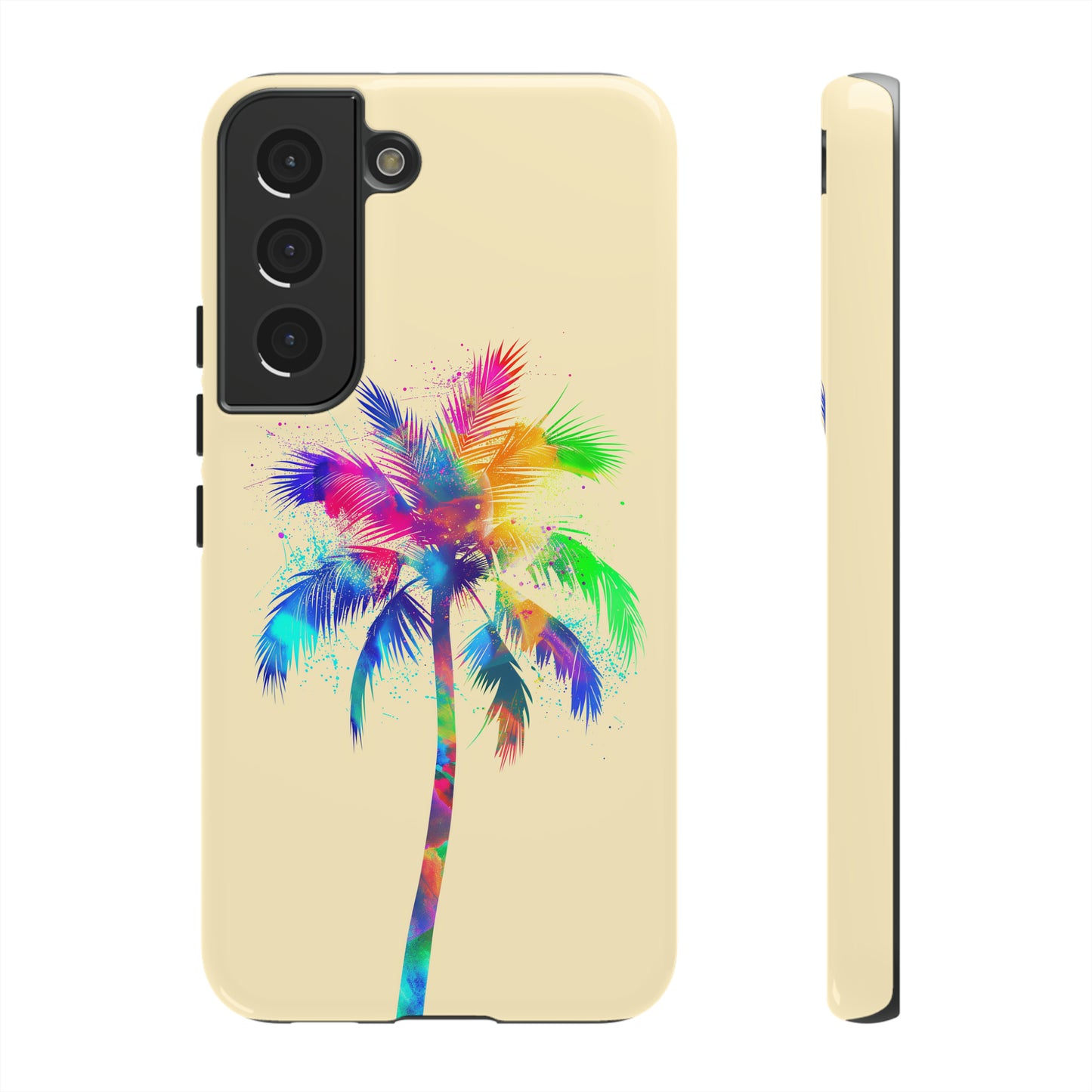 Colorful Palm Tree Hawaiian Tropical Phone Case, Island Tropics, Wireless Compatible, Protective Cell Phone Case for iPhone, Samsung, Pixel