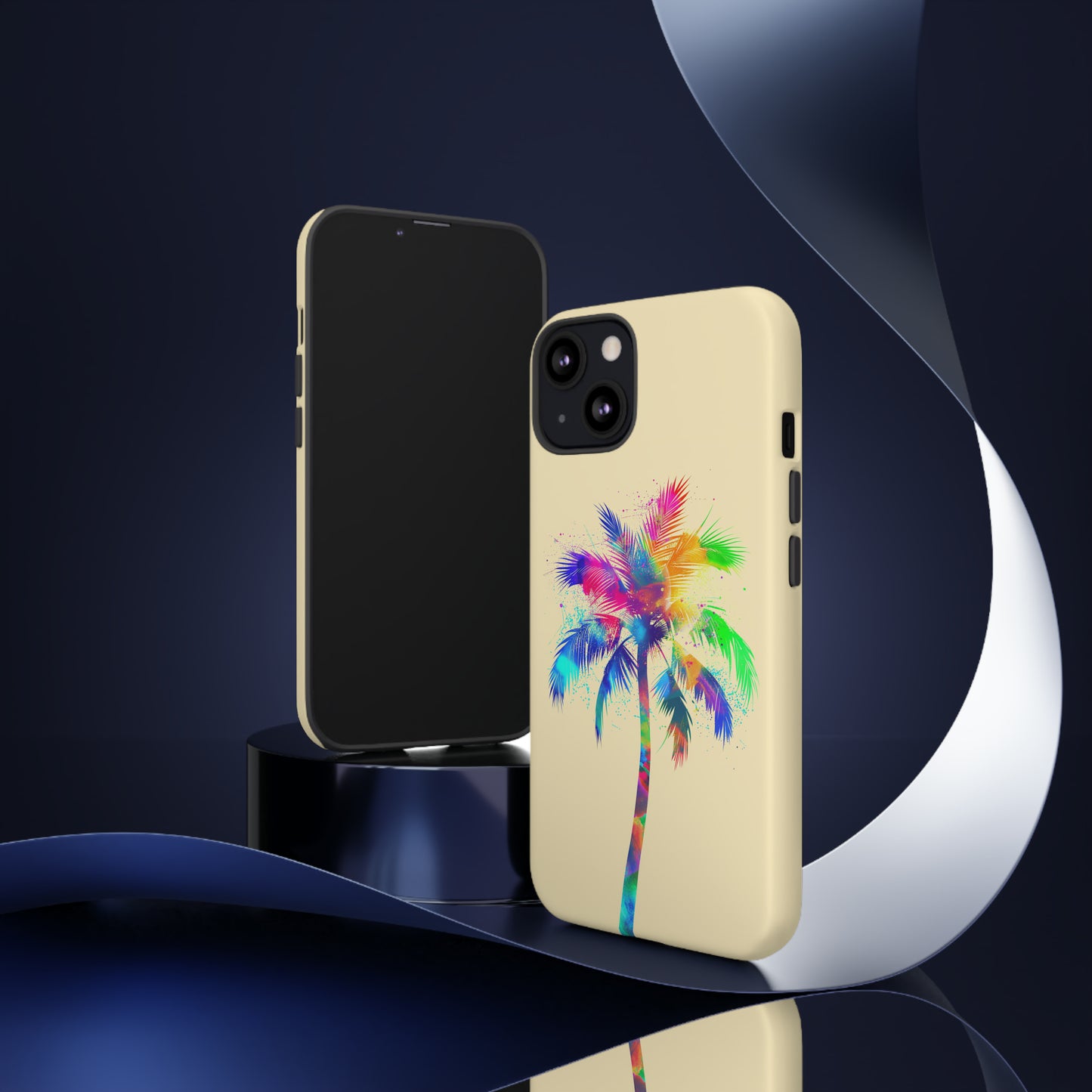 Colorful Palm Tree Hawaiian Tropical Phone Case, Island Tropics, Wireless Compatible, Protective Cell Phone Case for iPhone, Samsung, Pixel