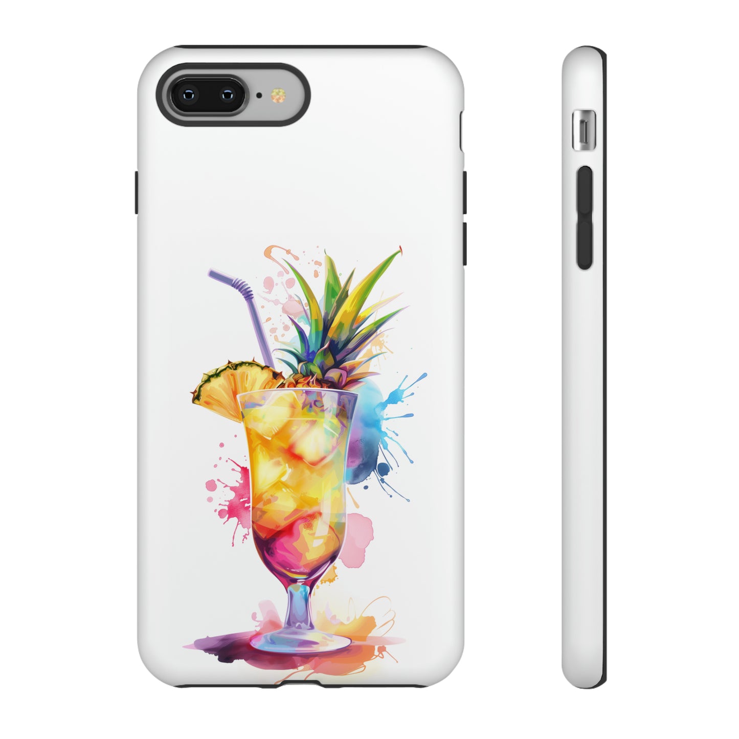Pina Colada Cocktail Hawaiian Tropical Phone Case, Island Tropics, Wireless Compatible, Protective Cell Phone Case iPhone, Samsung, Pixel