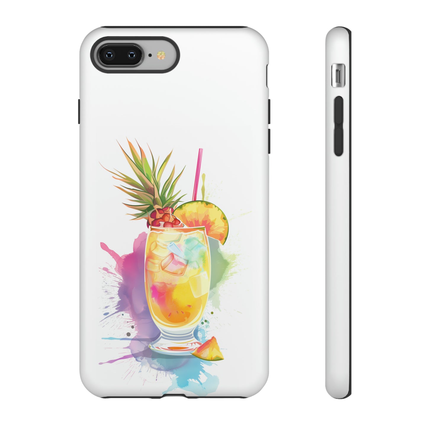 Pina Colada Cocktail Hawaiian Tropical Phone Case, Island Tropics, Wireless Compatible, Protective Cell Phone Case iPhone, Samsung, Pixel