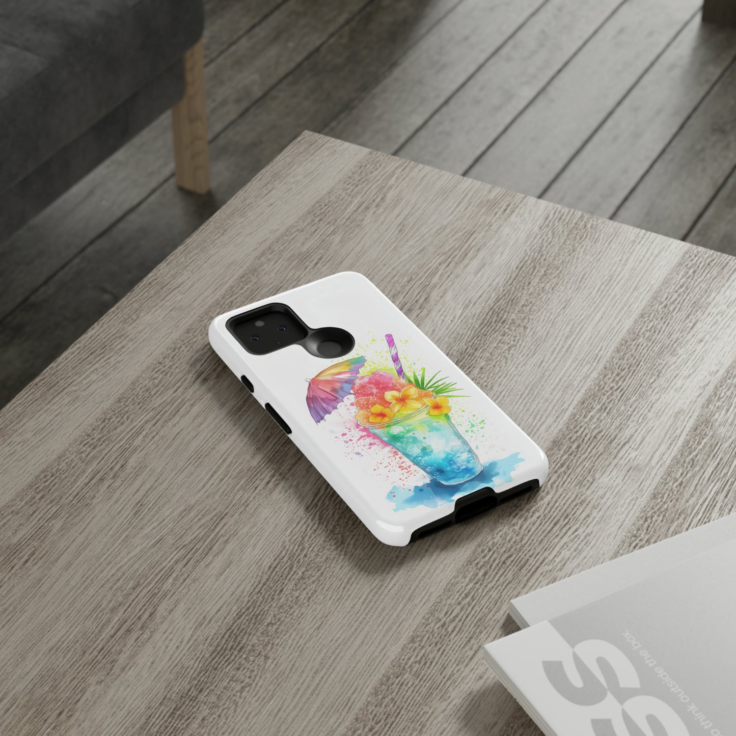 Shave Ice Plumerias Hawaiian Tropical Phone Case, 808, Island Tropics, Wireless Compatible, Protective Cell Case iPhone, Samsung, Pixel