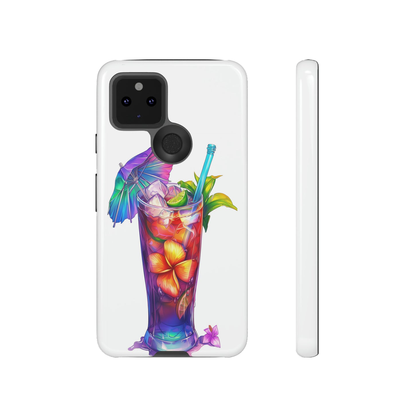 Mai Tai Cocktail Hawaiian Tropical Phone Case, 808, Island Tropics, Wireless Compatible, Protective Cell Phone Case iPhone, Samsung, Pixel