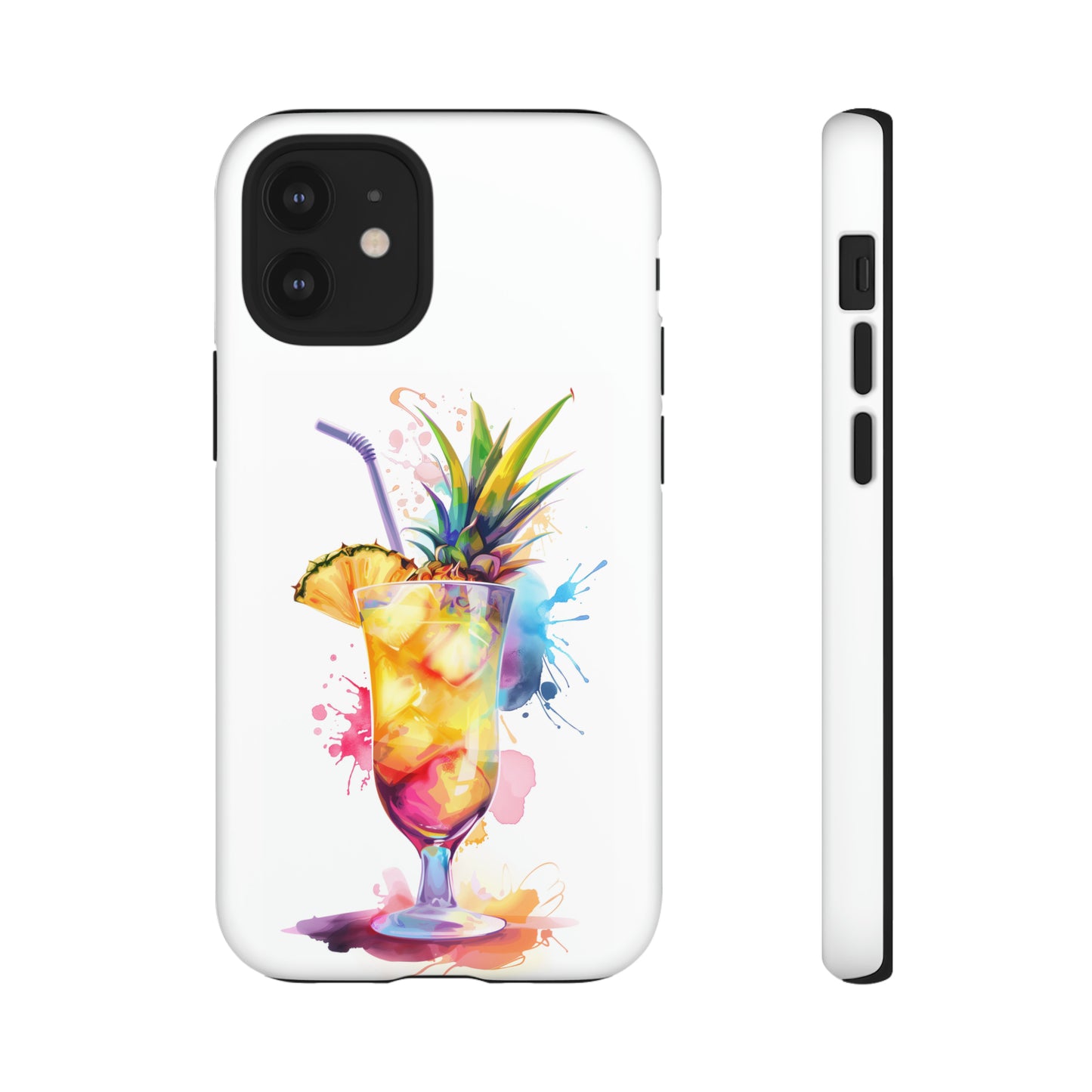 Pina Colada Cocktail Hawaiian Tropical Phone Case, Island Tropics, Wireless Compatible, Protective Cell Phone Case iPhone, Samsung, Pixel