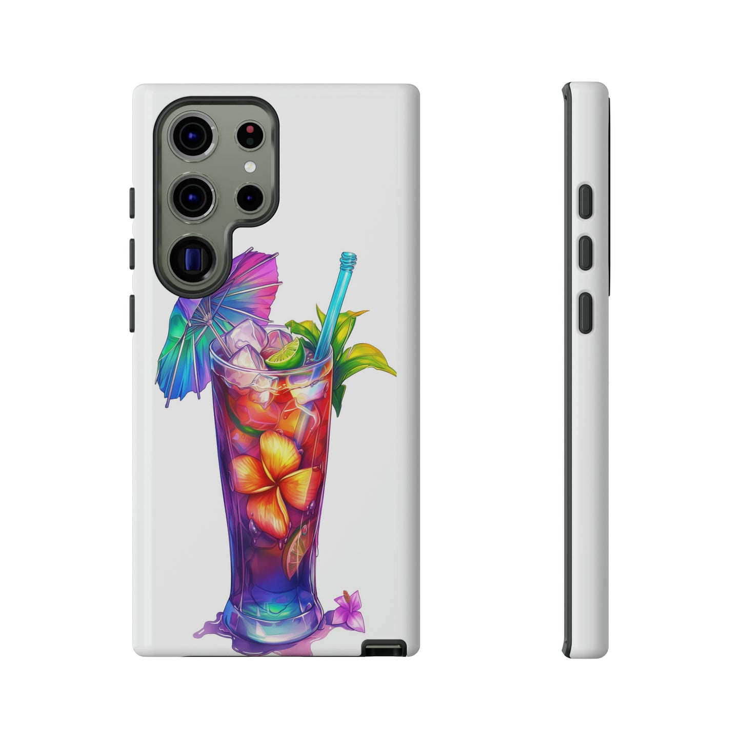 Mai Tai Cocktail Hawaiian Tropical Phone Case, 808, Island Tropics, Wireless Compatible, Protective Cell Phone Case iPhone, Samsung, Pixel