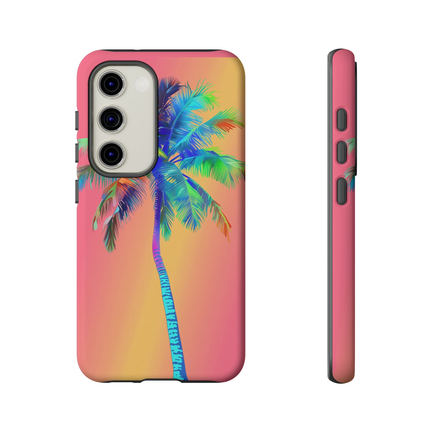 Palm Tree Pink Hawaiian Tropical Phone Case, 808, Island Tropics, Wireless Compatible, Protective Cell Phone Case for iPhone, Samsung, Pixel