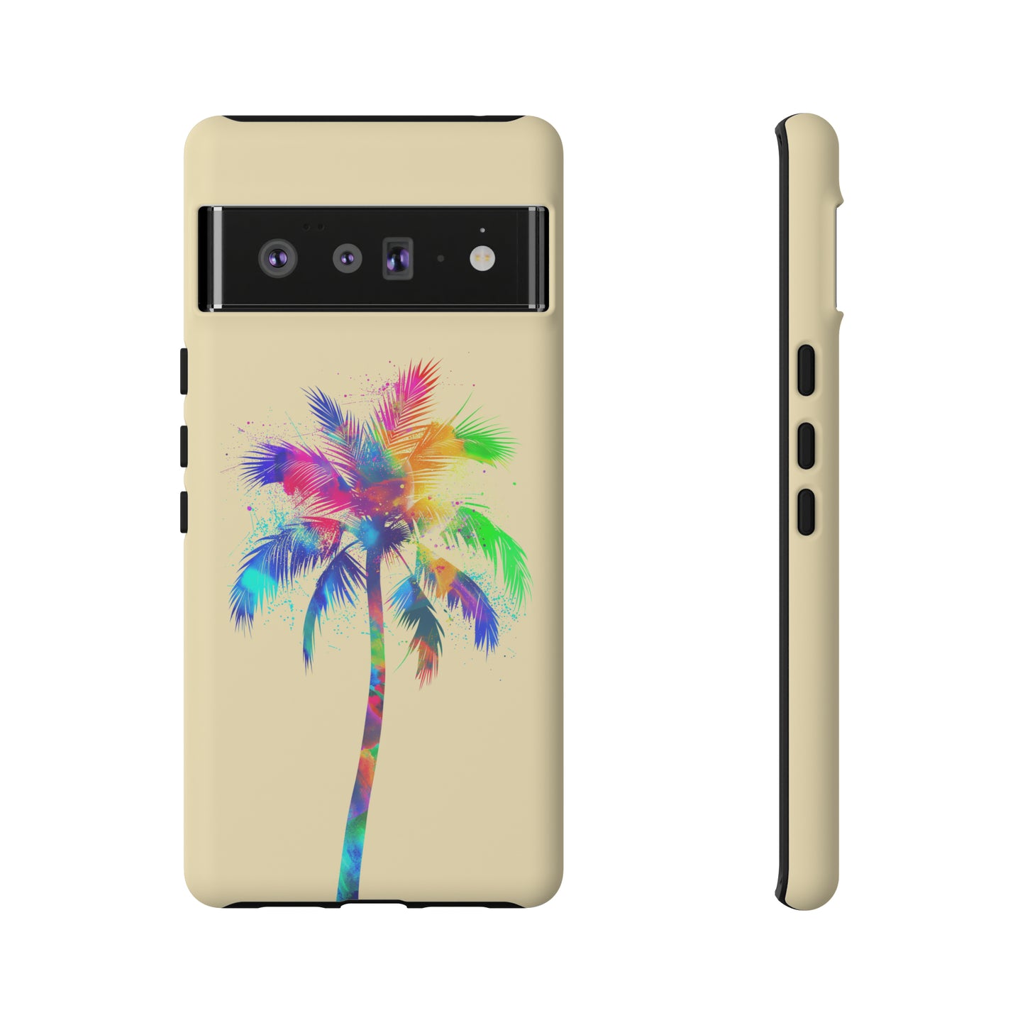 Colorful Palm Tree Hawaiian Tropical Phone Case, Island Tropics, Wireless Compatible, Protective Cell Phone Case for iPhone, Samsung, Pixel
