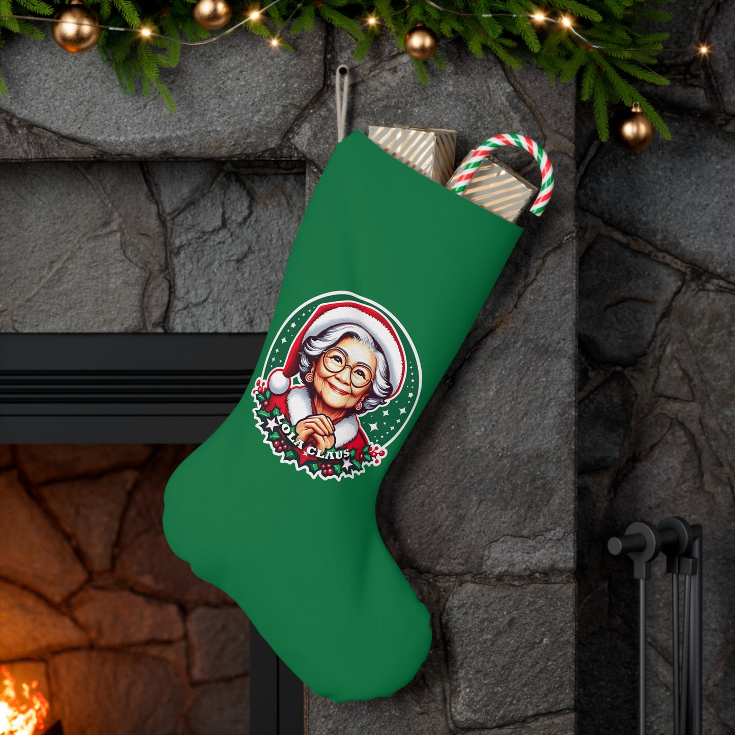 Lola Claus Christmas Stocking