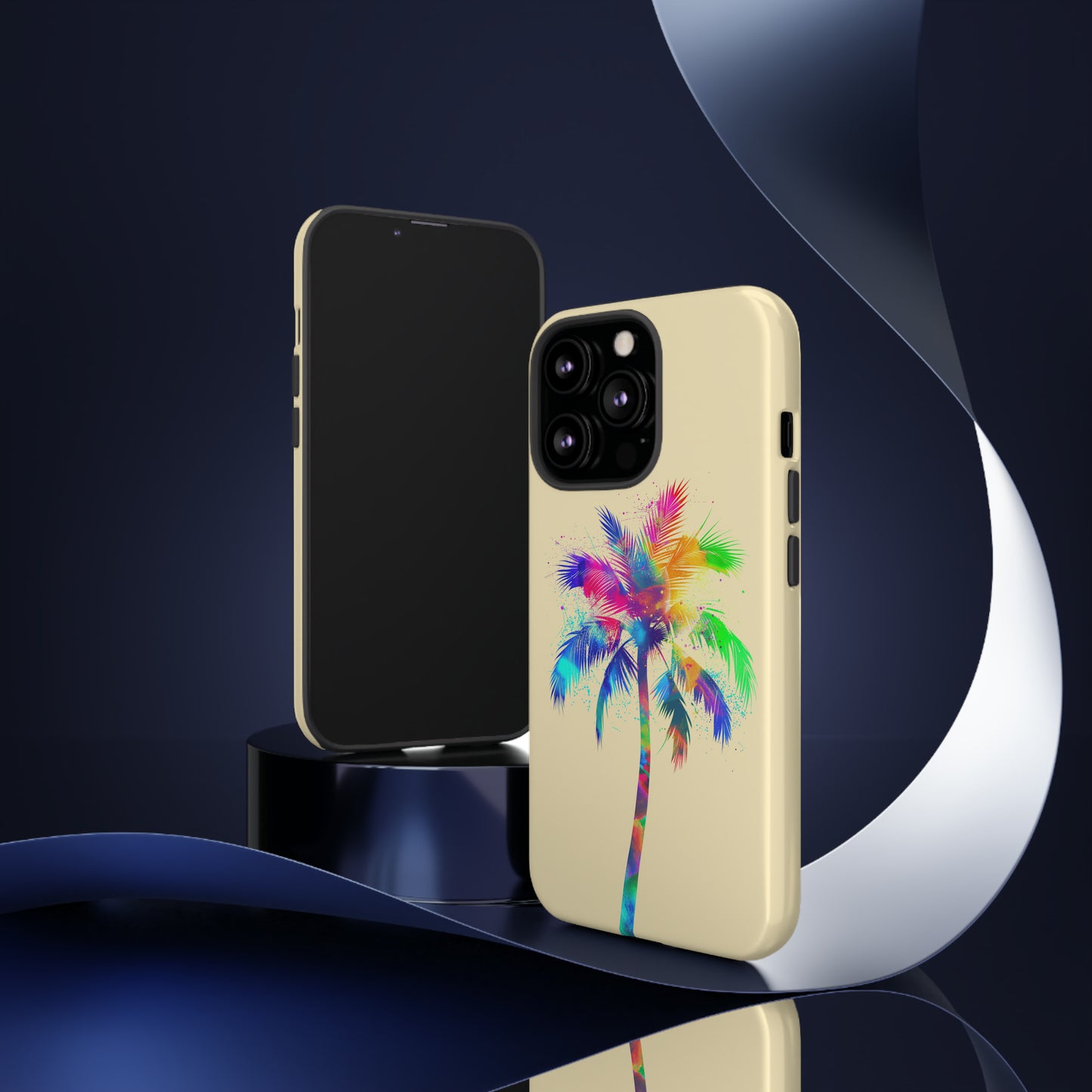 Colorful Palm Tree Hawaiian Tropical Phone Case, Island Tropics, Wireless Compatible, Protective Cell Phone Case for iPhone, Samsung, Pixel