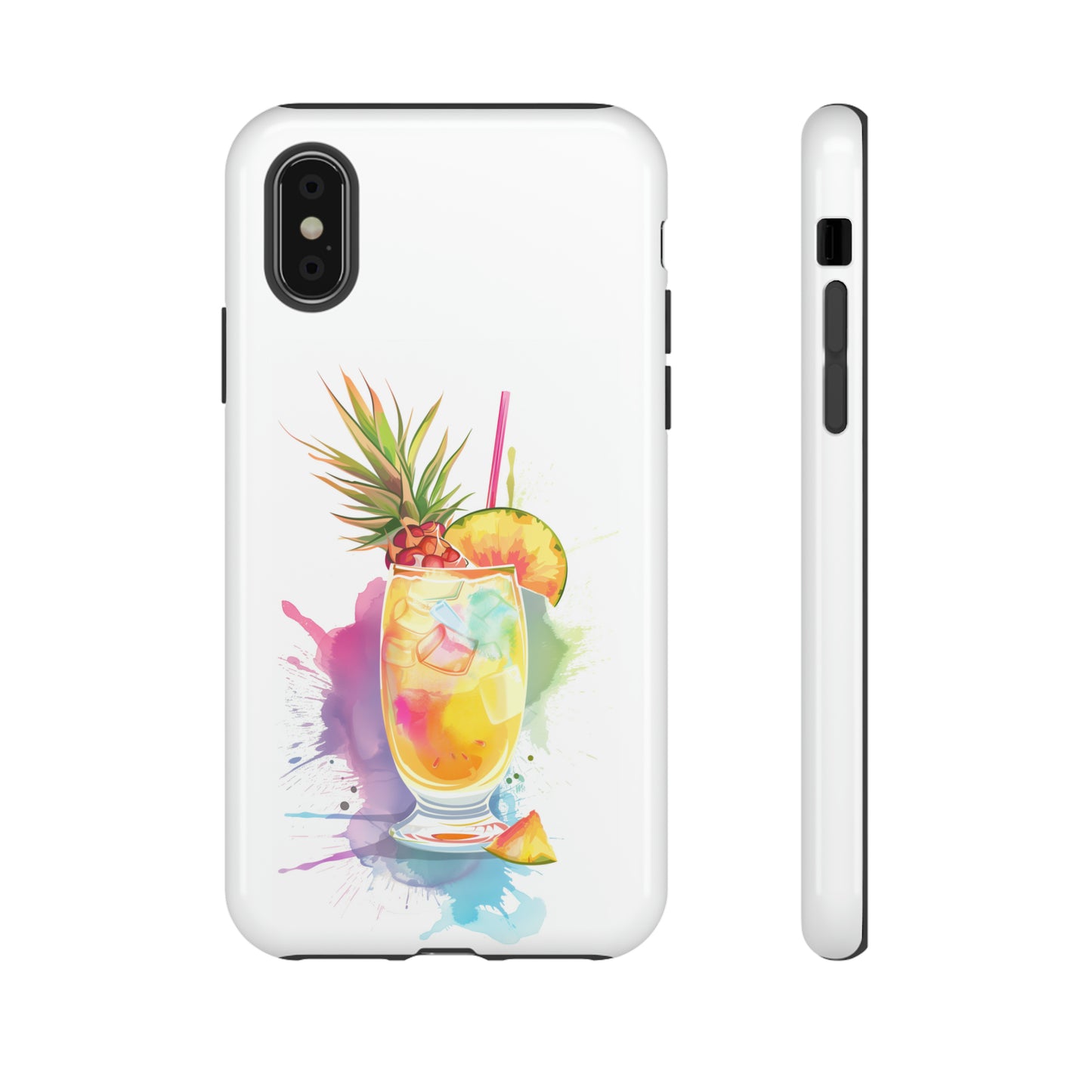 Pina Colada Cocktail Hawaiian Tropical Phone Case, Island Tropics, Wireless Compatible, Protective Cell Phone Case iPhone, Samsung, Pixel
