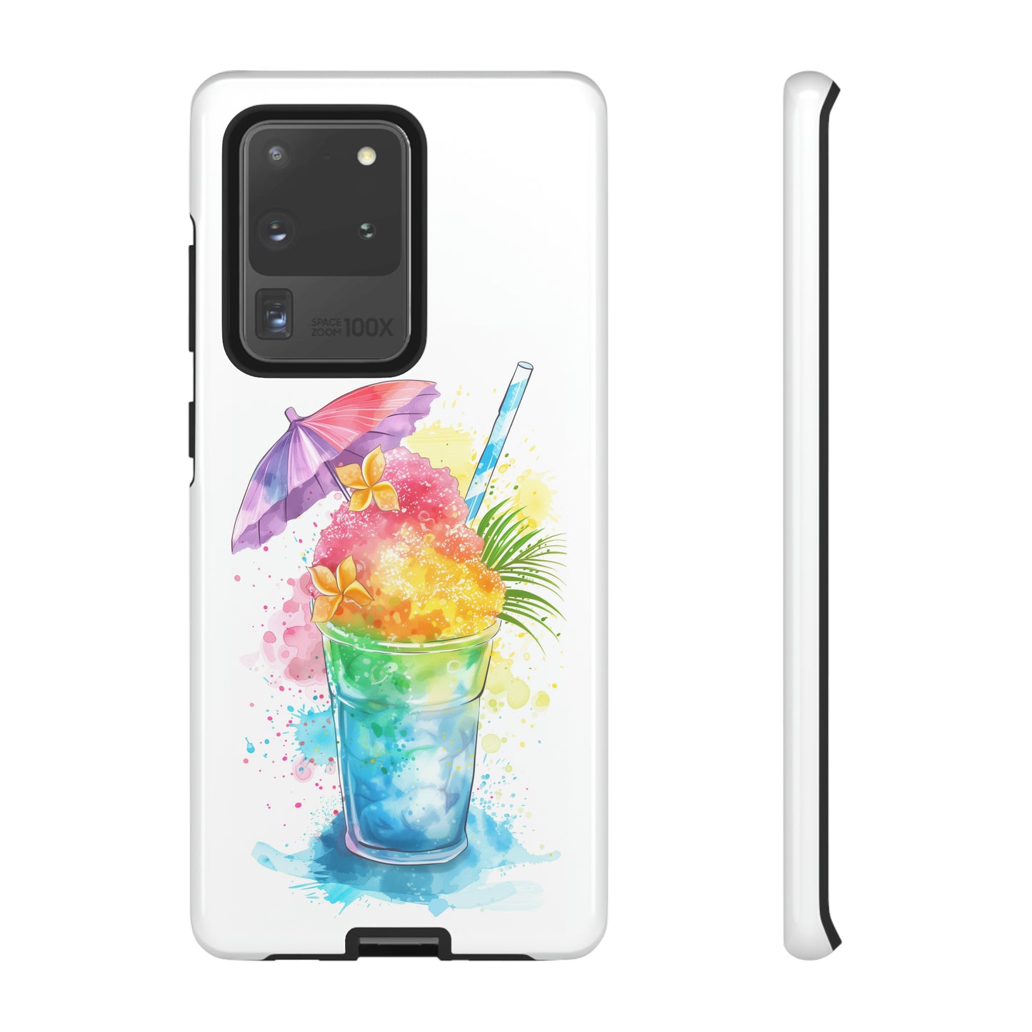 Shave Ice Plumeria Hawaiian Tropical Phone Case, 808, Island Tropics, Wireless Compatible, Protective Cell Phone Case iPhone, Samsung, Pixel