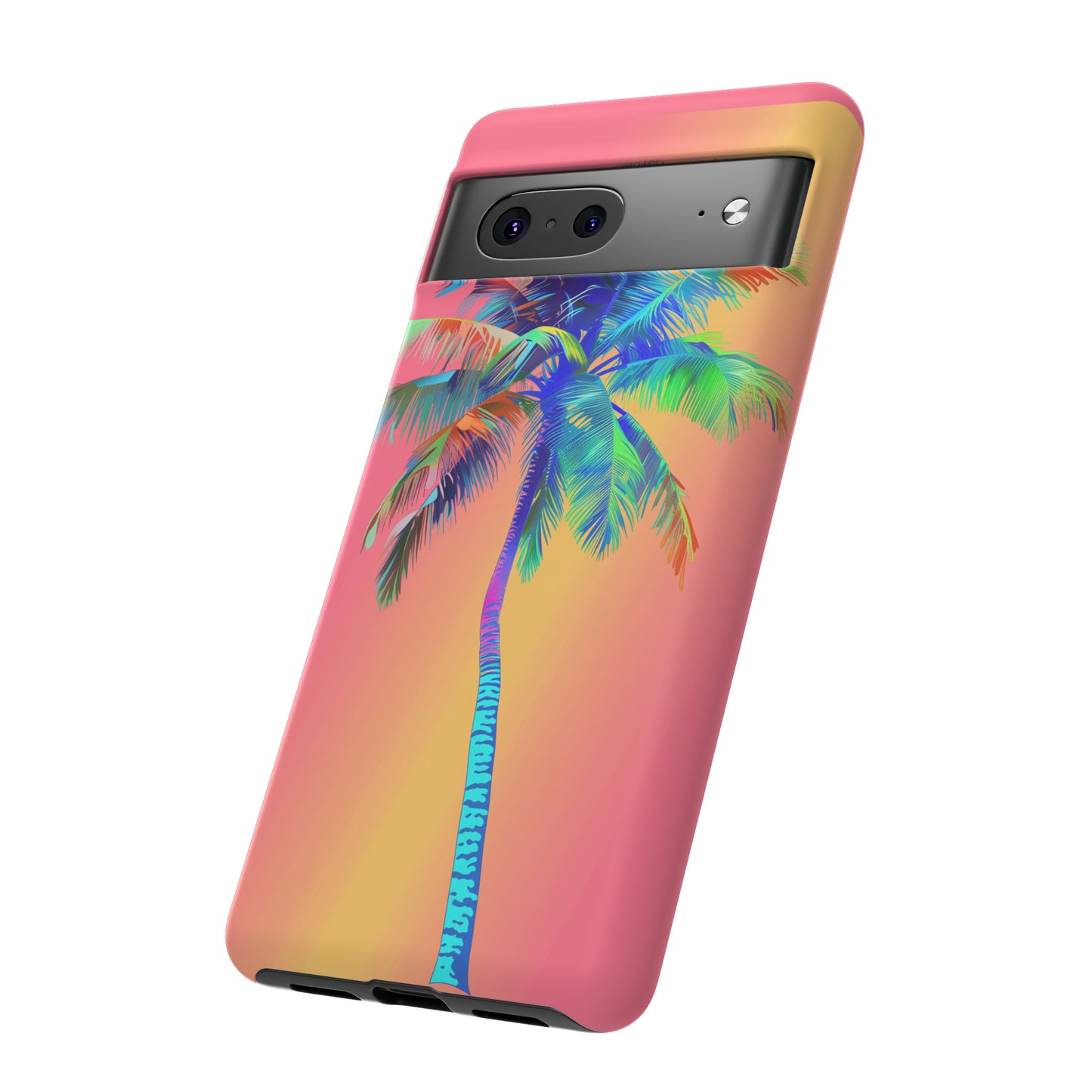 Palm Tree Pink Hawaiian Tropical Phone Case, 808, Island Tropics, Wireless Compatible, Protective Cell Phone Case for iPhone, Samsung, Pixel