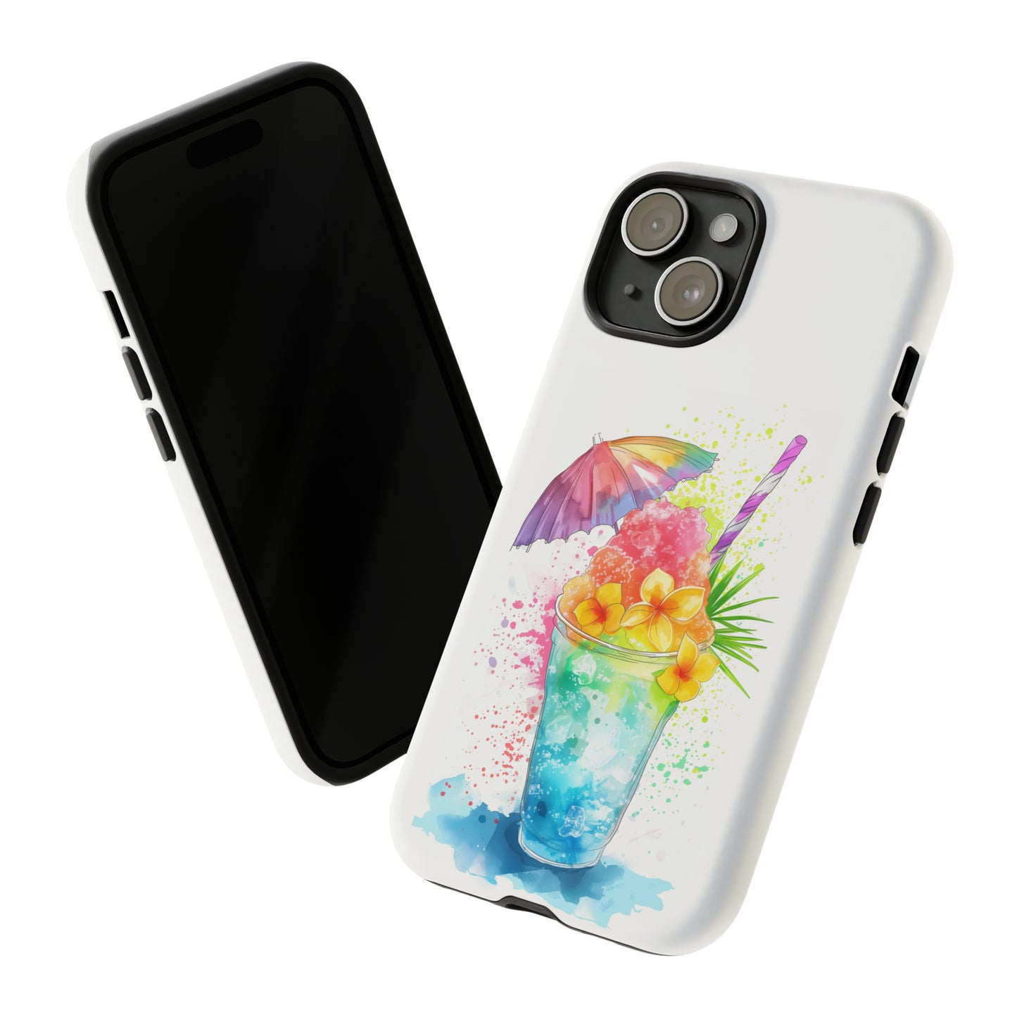 Shave Ice Plumerias Hawaiian Tropical Phone Case, 808, Island Tropics, Wireless Compatible, Protective Cell Case iPhone, Samsung, Pixel