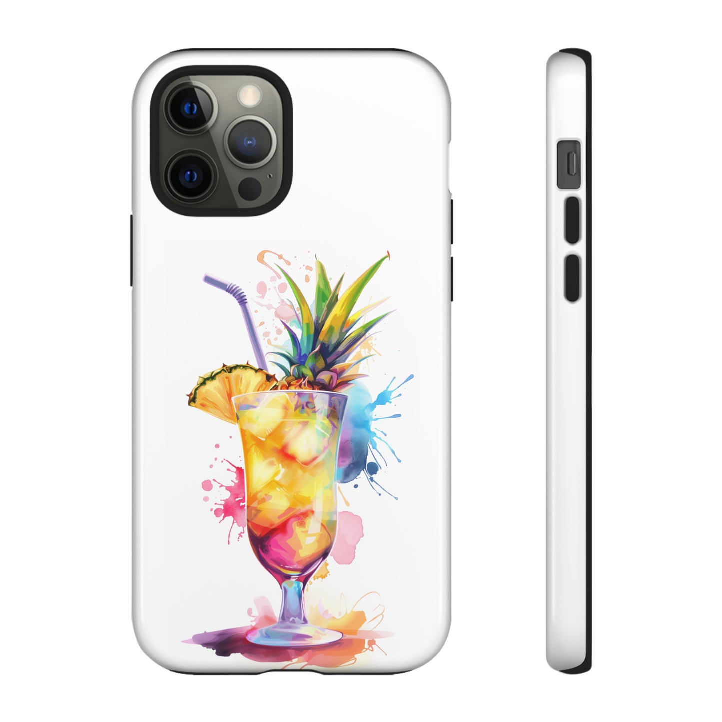 Pina Colada Cocktail Hawaiian Tropical Phone Case, Island Tropics, Wireless Compatible, Protective Cell Phone Case iPhone, Samsung, Pixel