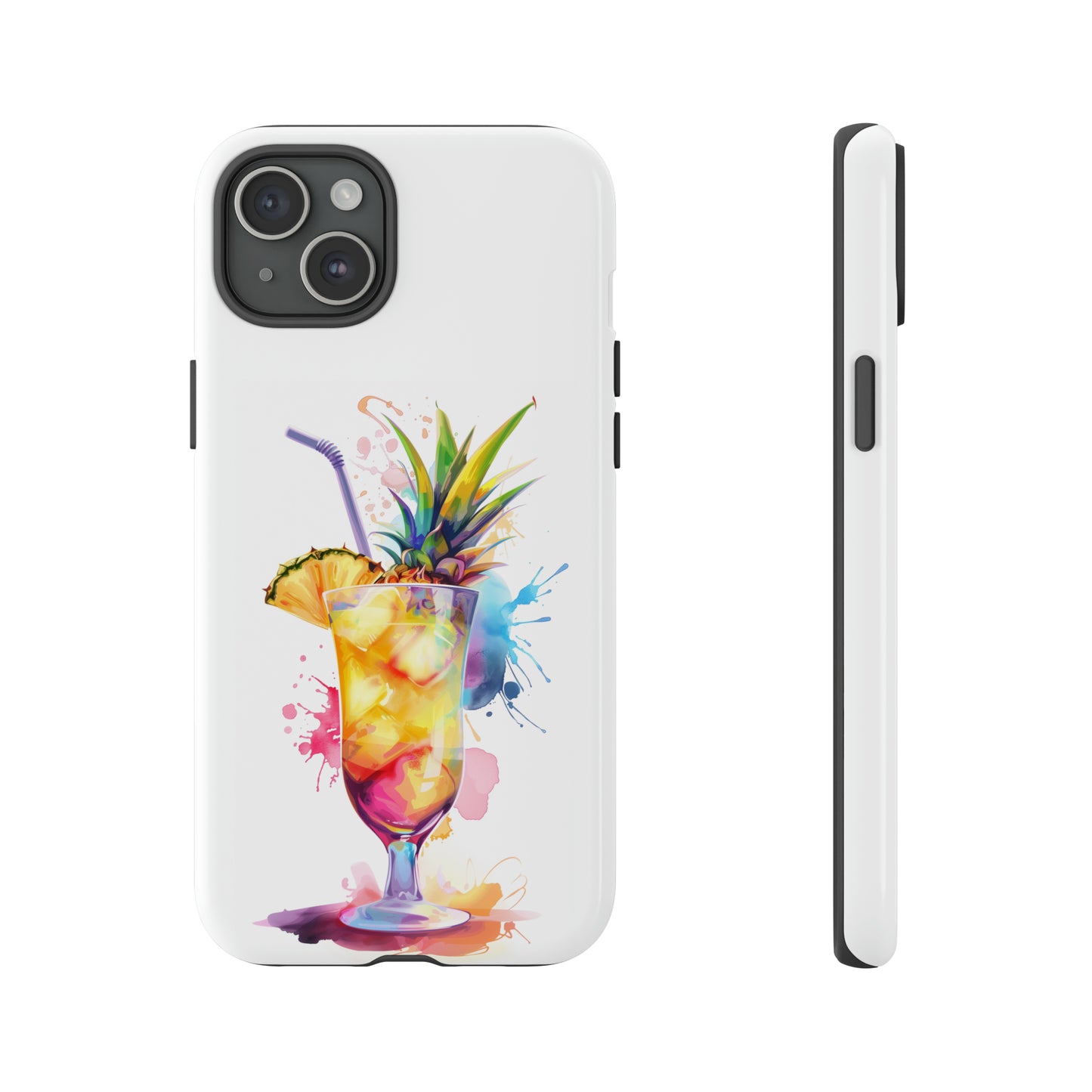 Pina Colada Cocktail Hawaiian Tropical Phone Case, Island Tropics, Wireless Compatible, Protective Cell Phone Case iPhone, Samsung, Pixel