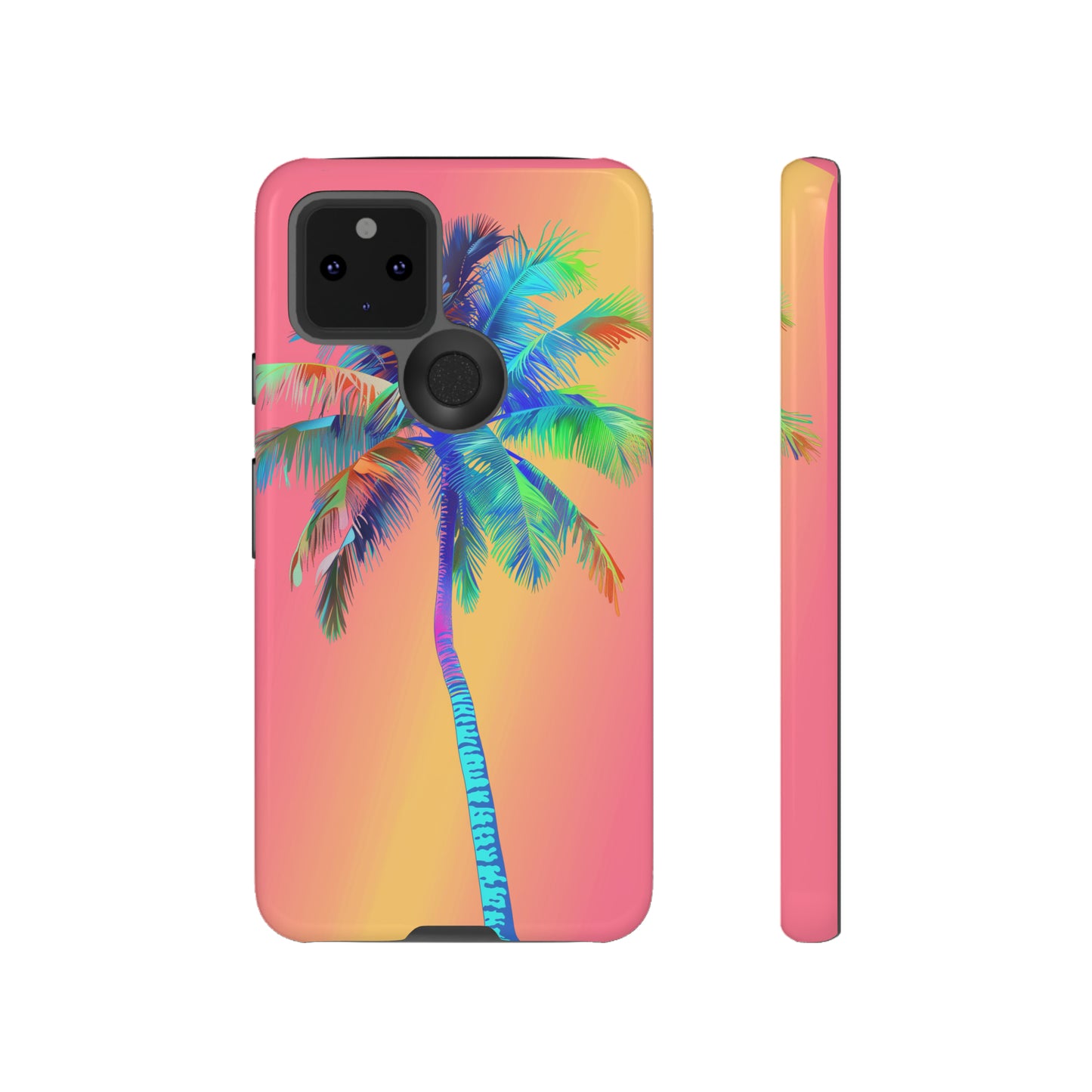 Palm Tree Pink Hawaiian Tropical Phone Case, 808, Island Tropics, Wireless Compatible, Protective Cell Phone Case for iPhone, Samsung, Pixel