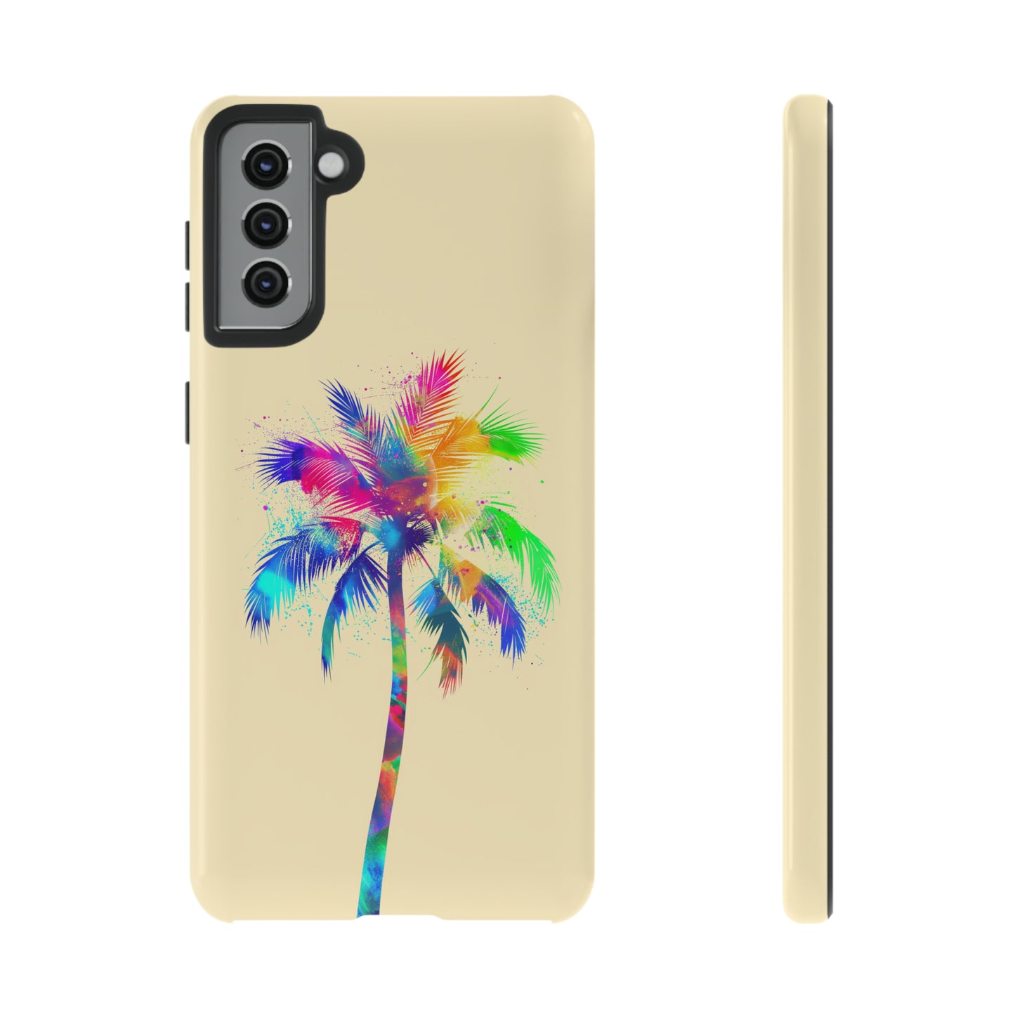 Colorful Palm Tree Hawaiian Tropical Phone Case, Island Tropics, Wireless Compatible, Protective Cell Phone Case for iPhone, Samsung, Pixel
