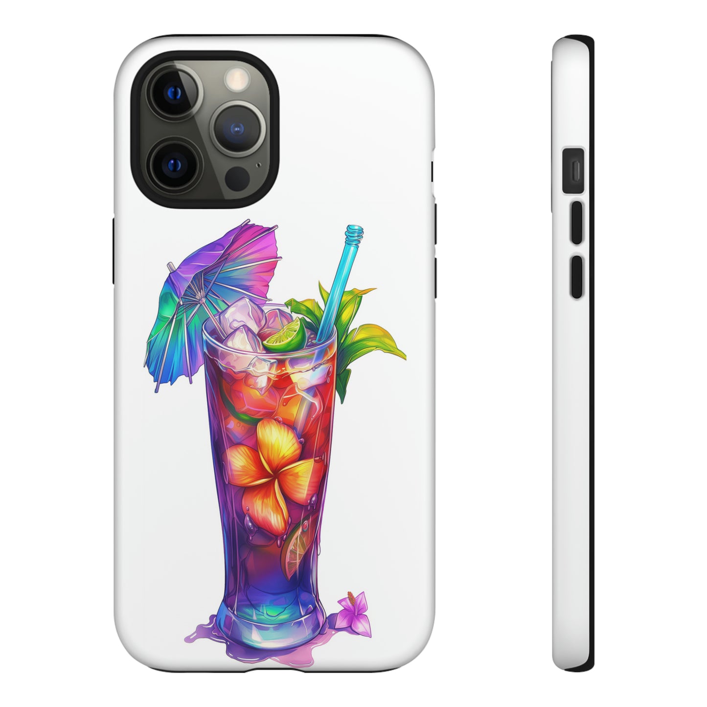 Mai Tai Cocktail Hawaiian Tropical Phone Case, 808, Island Tropics, Wireless Compatible, Protective Cell Phone Case iPhone, Samsung, Pixel