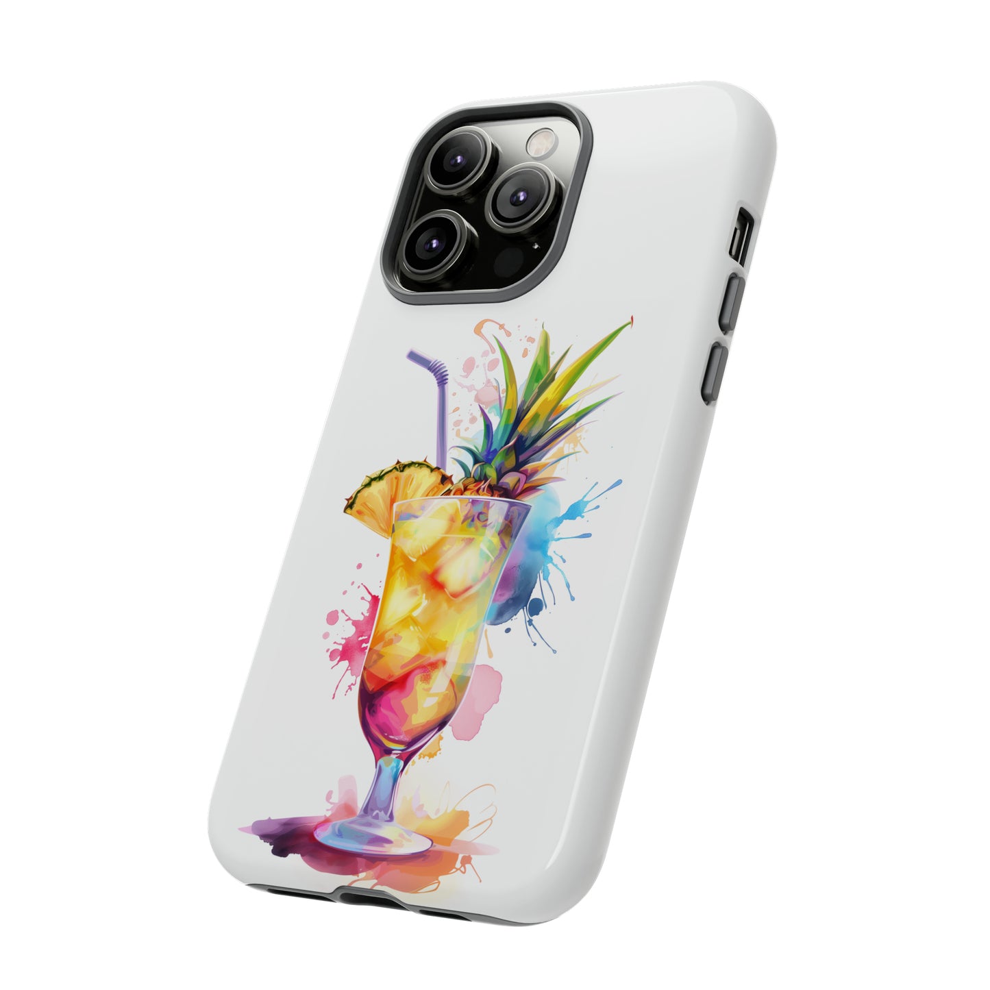 Pina Colada Cocktail Hawaiian Tropical Phone Case, Island Tropics, Wireless Compatible, Protective Cell Phone Case iPhone, Samsung, Pixel