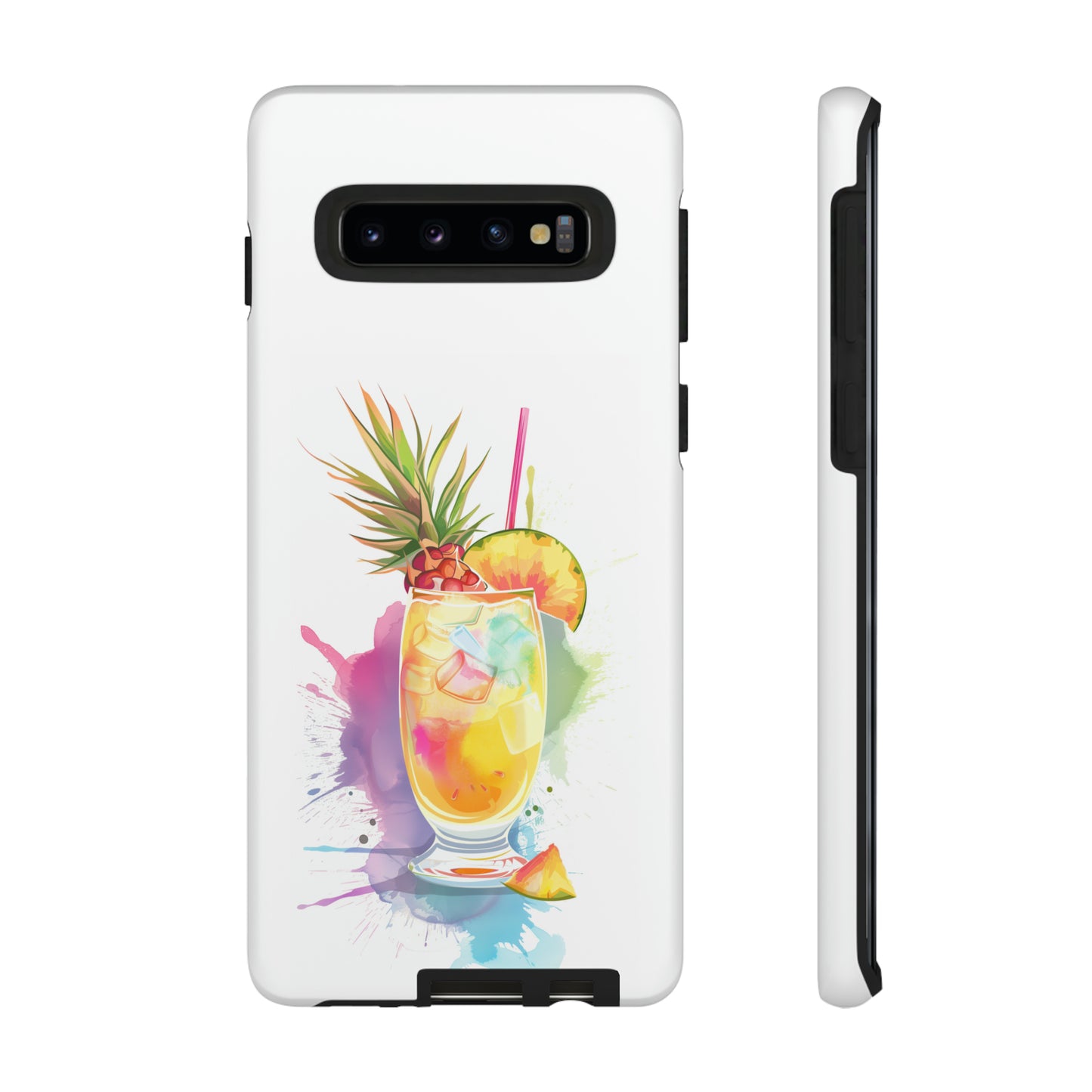 Pina Colada Cocktail Hawaiian Tropical Phone Case, Island Tropics, Wireless Compatible, Protective Cell Phone Case iPhone, Samsung, Pixel