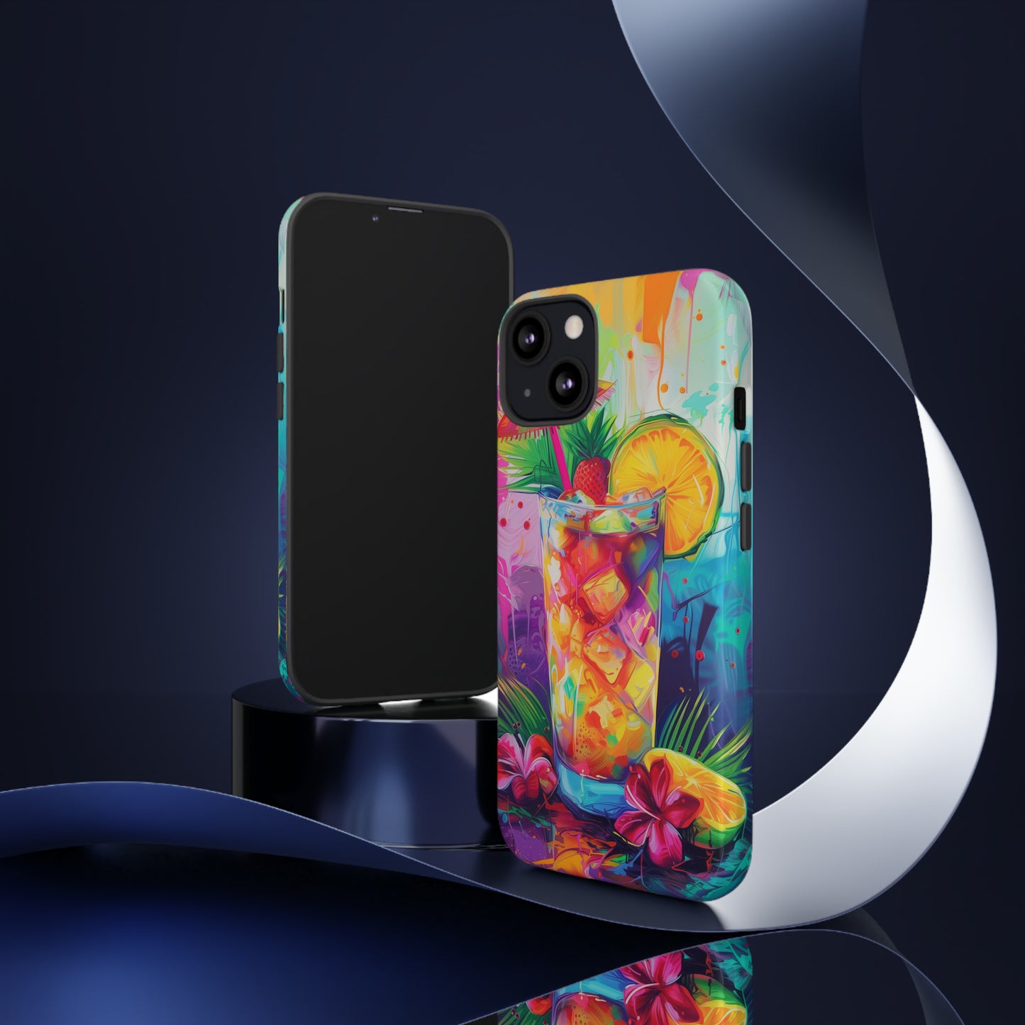 Mai Tai Cocktail Hawaiian Tropical Phone Case, 808, Island Tropics, Wireless Compatible, Protective Cell Phone Case iPhone, Samsung, Pixel