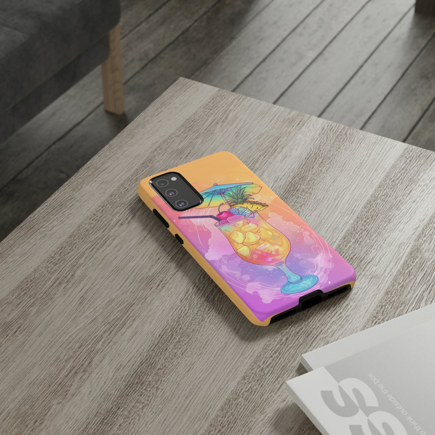 Pina Colada Cocktail Hawaiian Tropical Phone Case, Island Tropics, Wireless Compatible, Protective Cell Phone Case iPhone, Samsung, Pixel