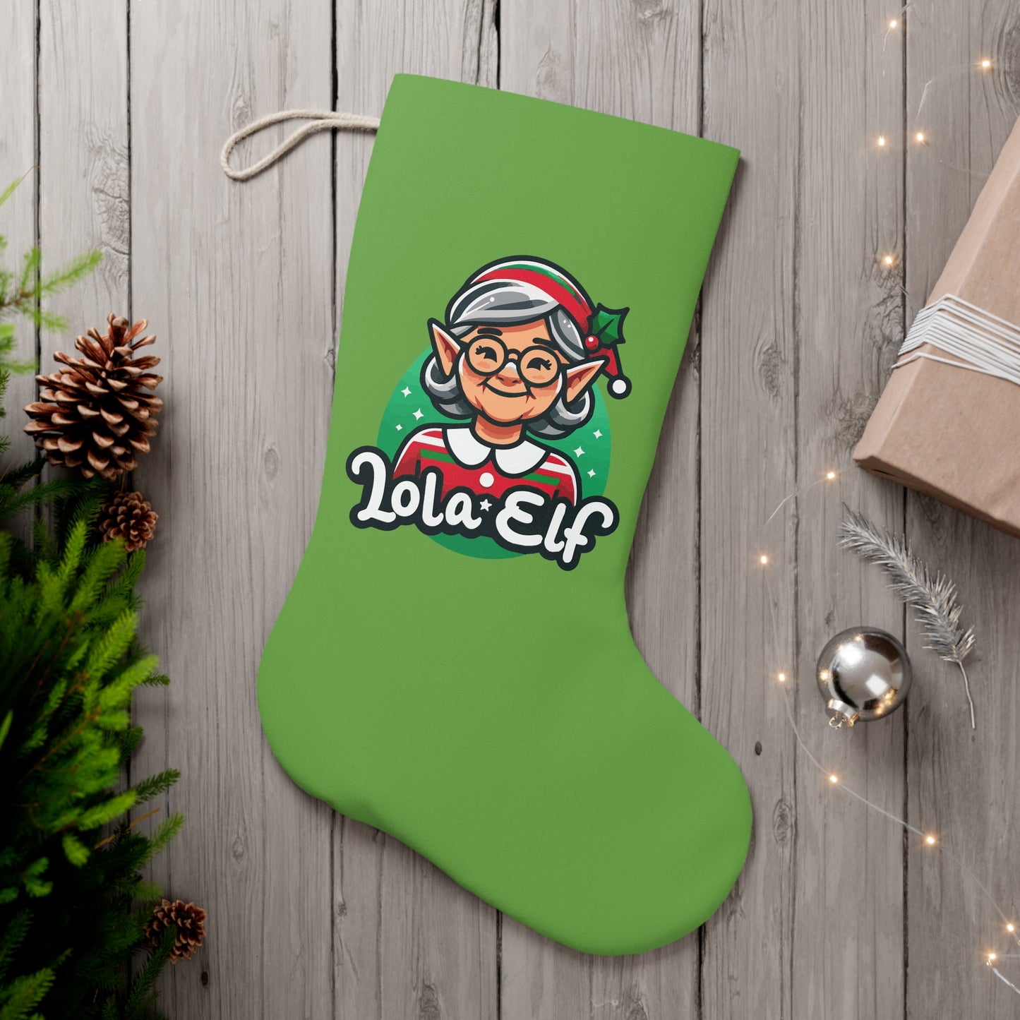 Lola Elf Christmas Stocking