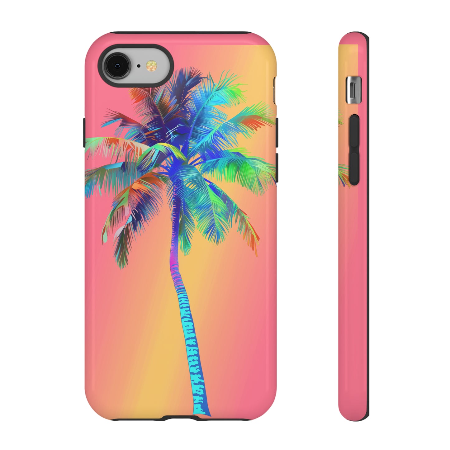 Palm Tree Pink Hawaiian Tropical Phone Case, 808, Island Tropics, Wireless Compatible, Protective Cell Phone Case for iPhone, Samsung, Pixel