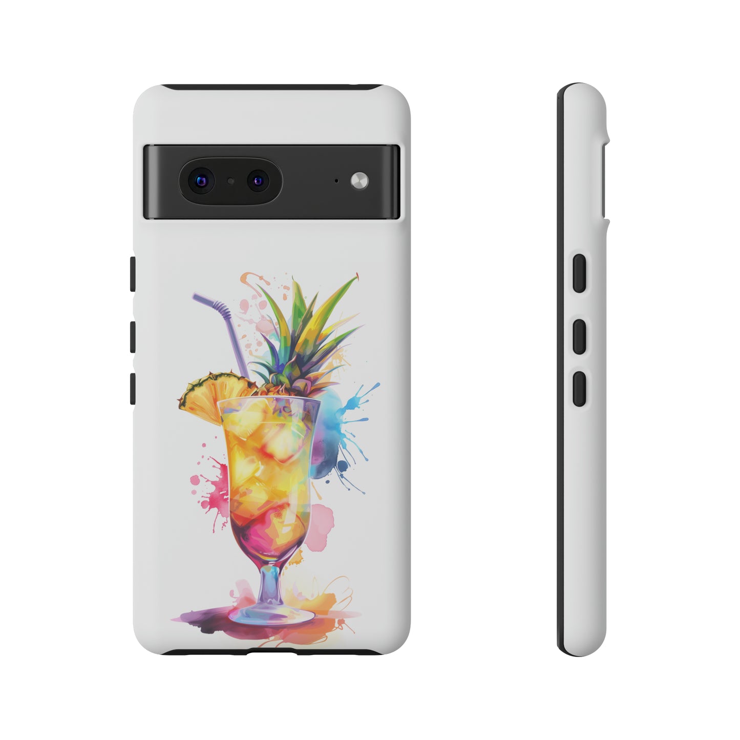 Pina Colada Cocktail Hawaiian Tropical Phone Case, Island Tropics, Wireless Compatible, Protective Cell Phone Case iPhone, Samsung, Pixel