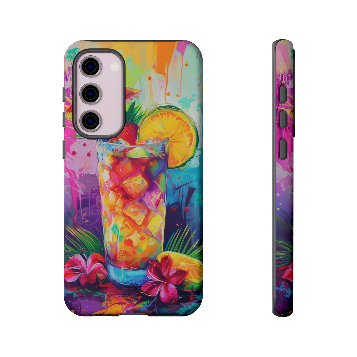 Mai Tai Cocktail Hawaiian Tropical Phone Case, 808, Island Tropics, Wireless Compatible, Protective Cell Phone Case iPhone, Samsung, Pixel