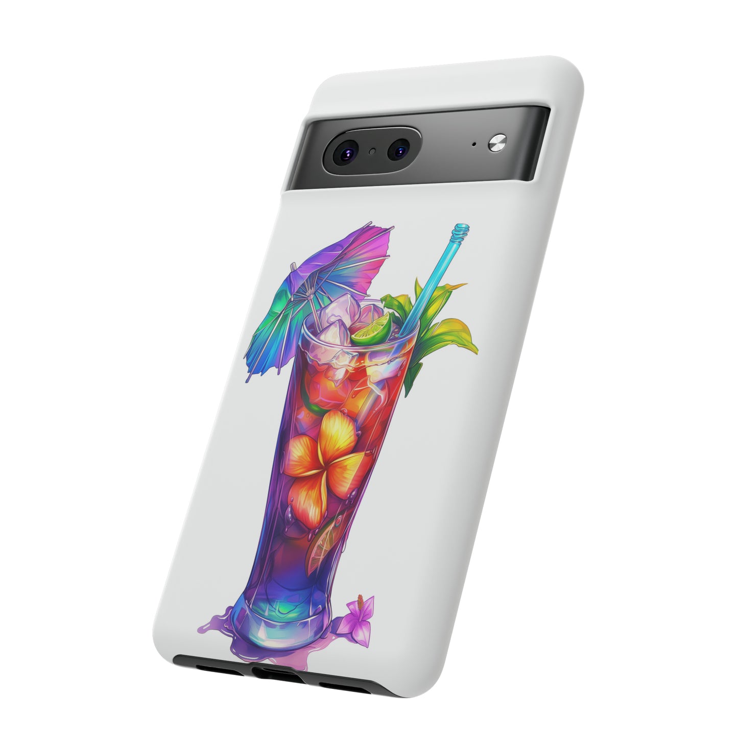 Mai Tai Cocktail Hawaiian Tropical Phone Case, 808, Island Tropics, Wireless Compatible, Protective Cell Phone Case iPhone, Samsung, Pixel